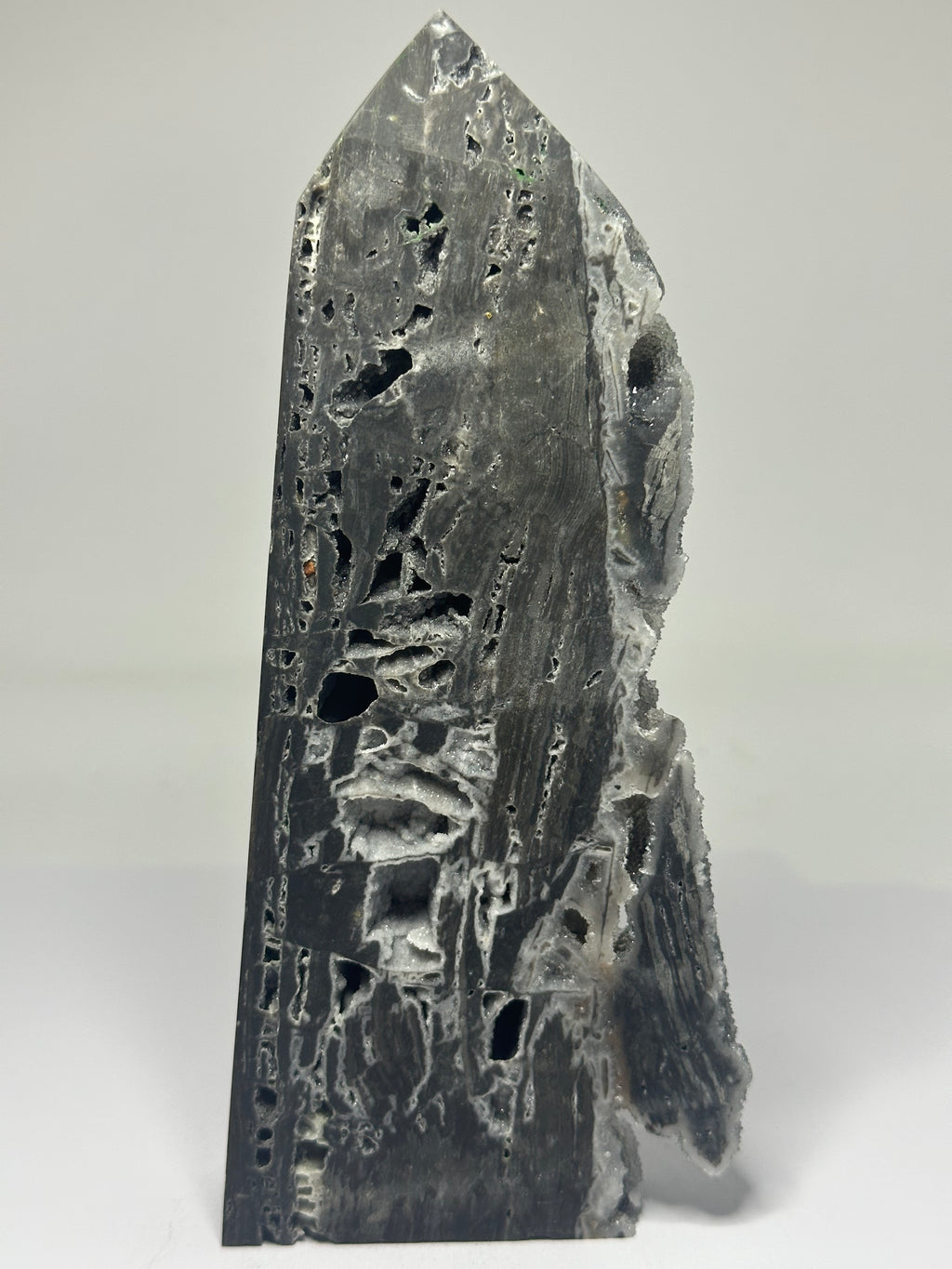 Sphalerite Tower with Lots of Druzy – 445g