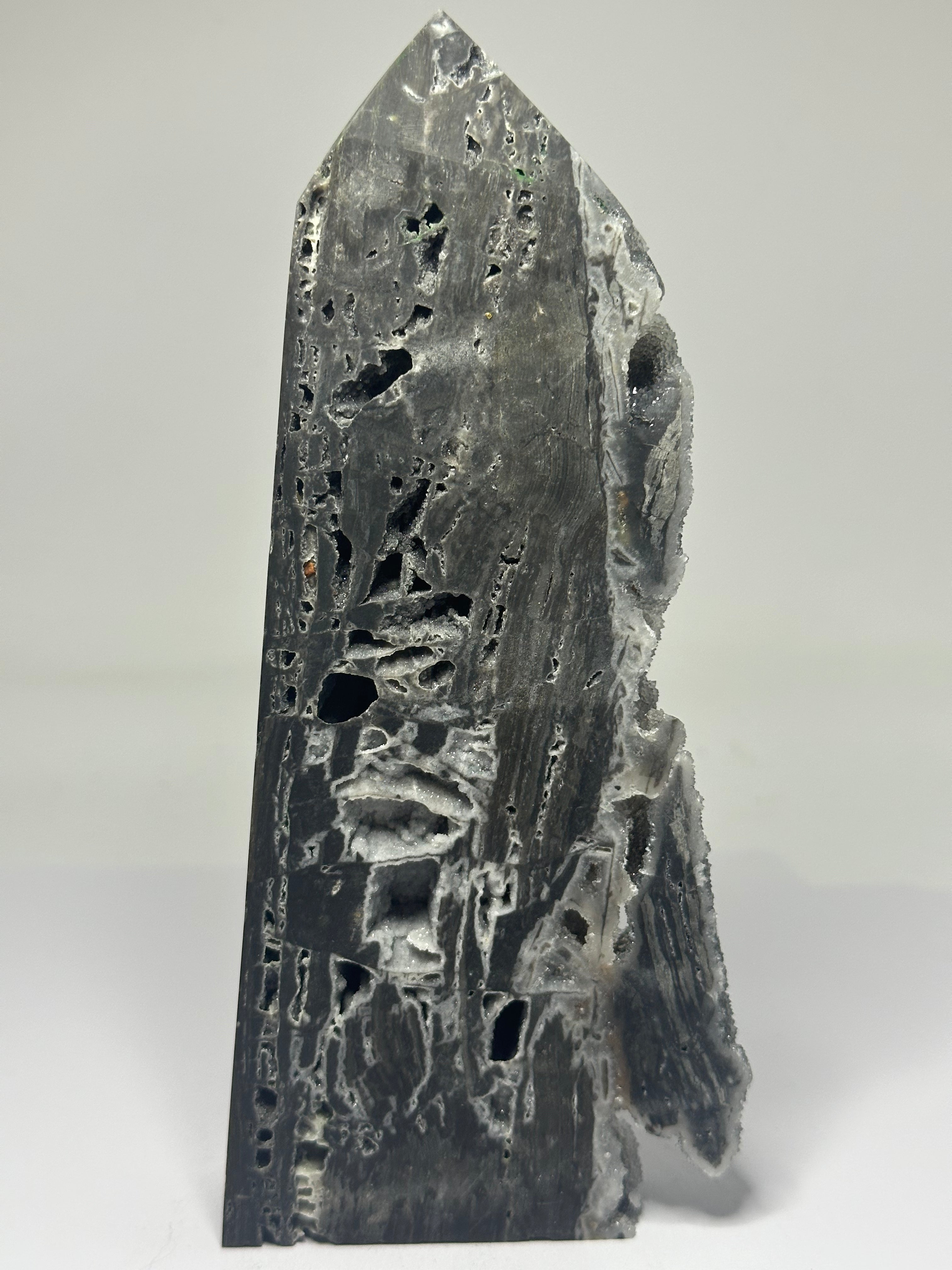 Sphalerite Tower with Lots of Druzy – 445g