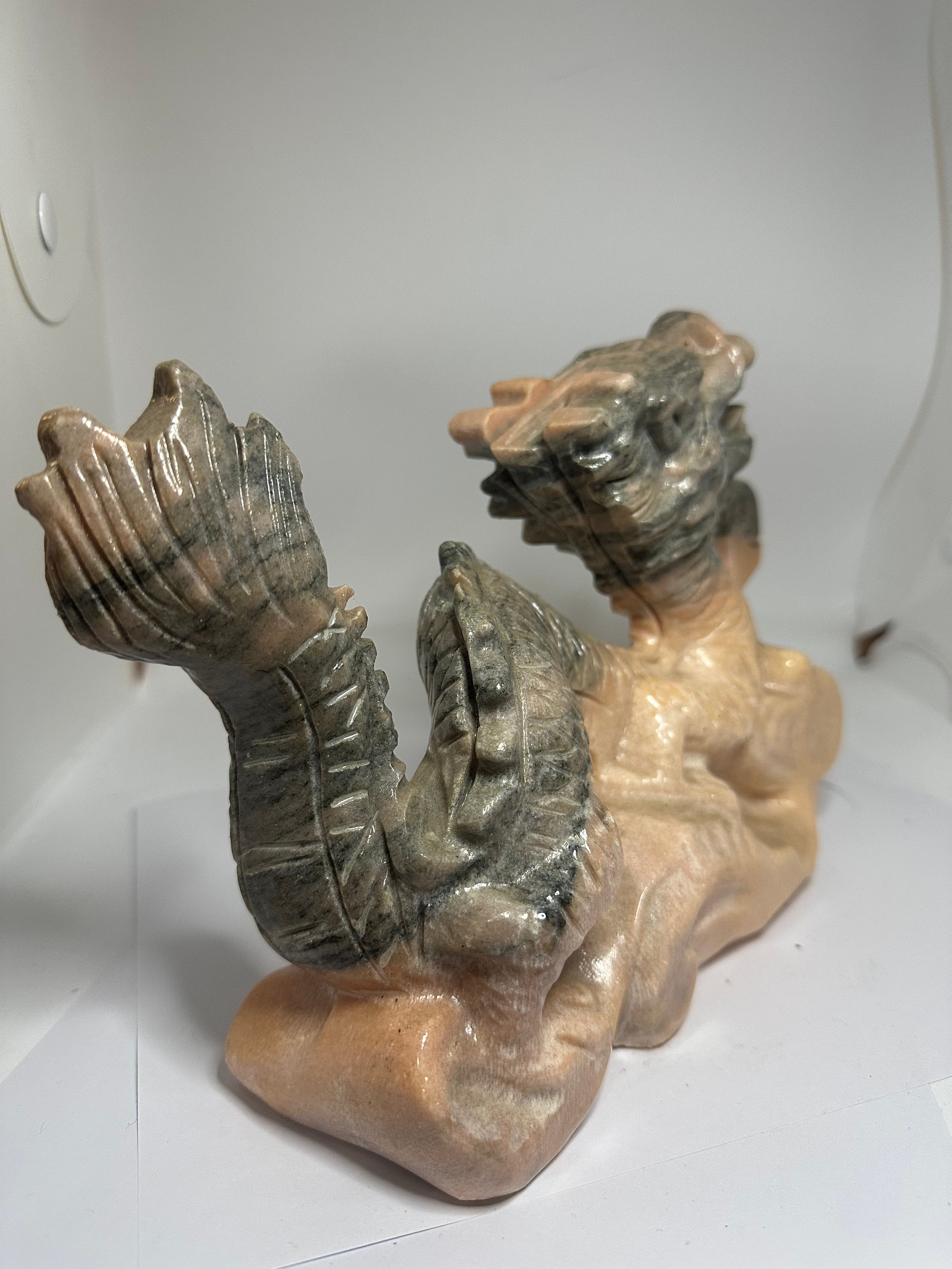 Sunstone Dragon Carving – 3.2kg