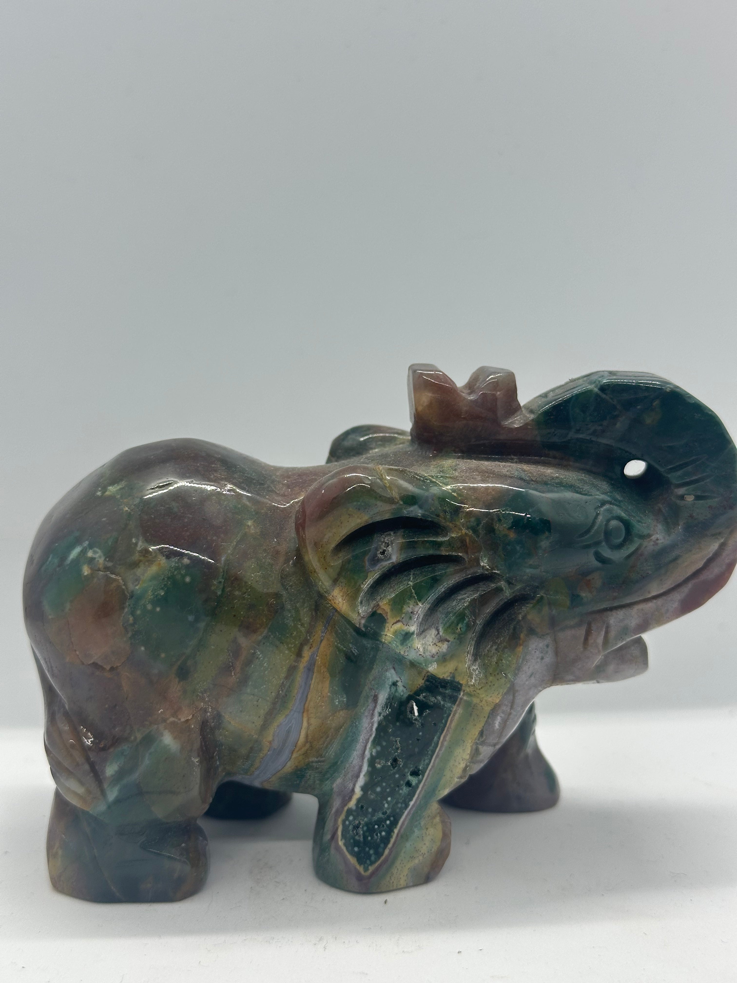 Ocean Jasper Elephant – 589g