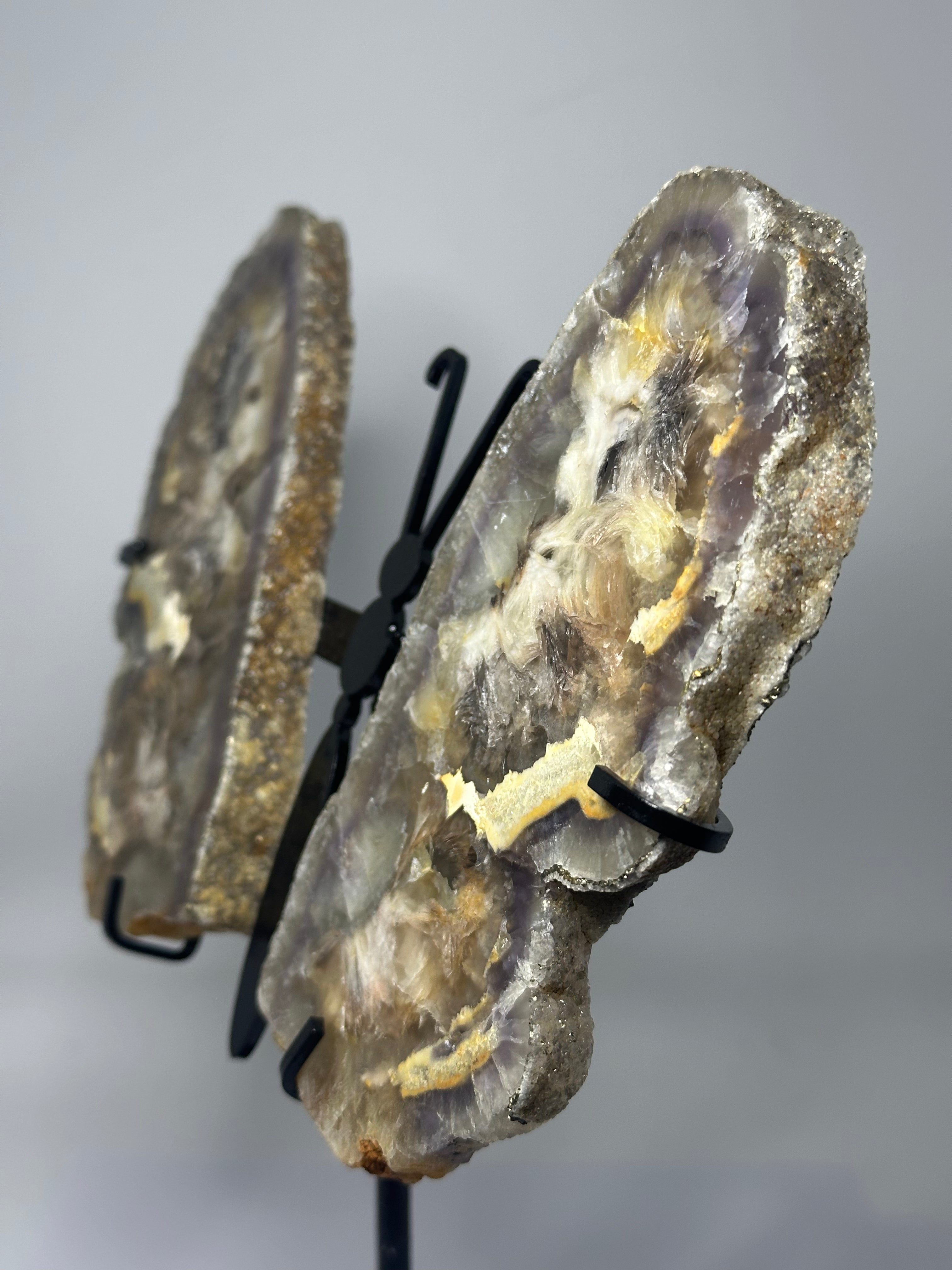 Fluorite Butterfly Wings on Stand – 850g