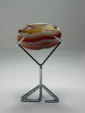 Carnelian Palm Stone on Stand – 90g