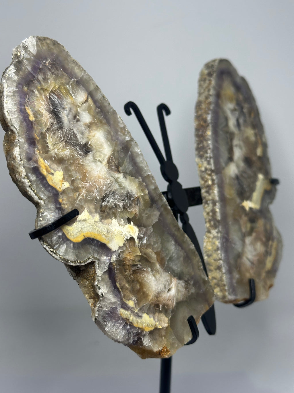 Fluorite Butterfly Wings on Stand – 850g