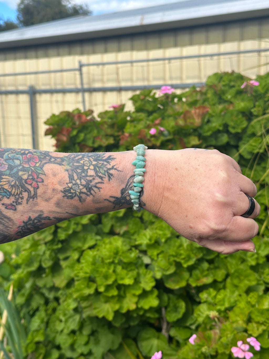 Amazonite Chip Bracelet