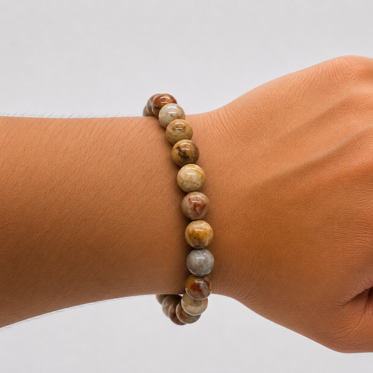 Crazy Lace Agate Bracelet – 10mm