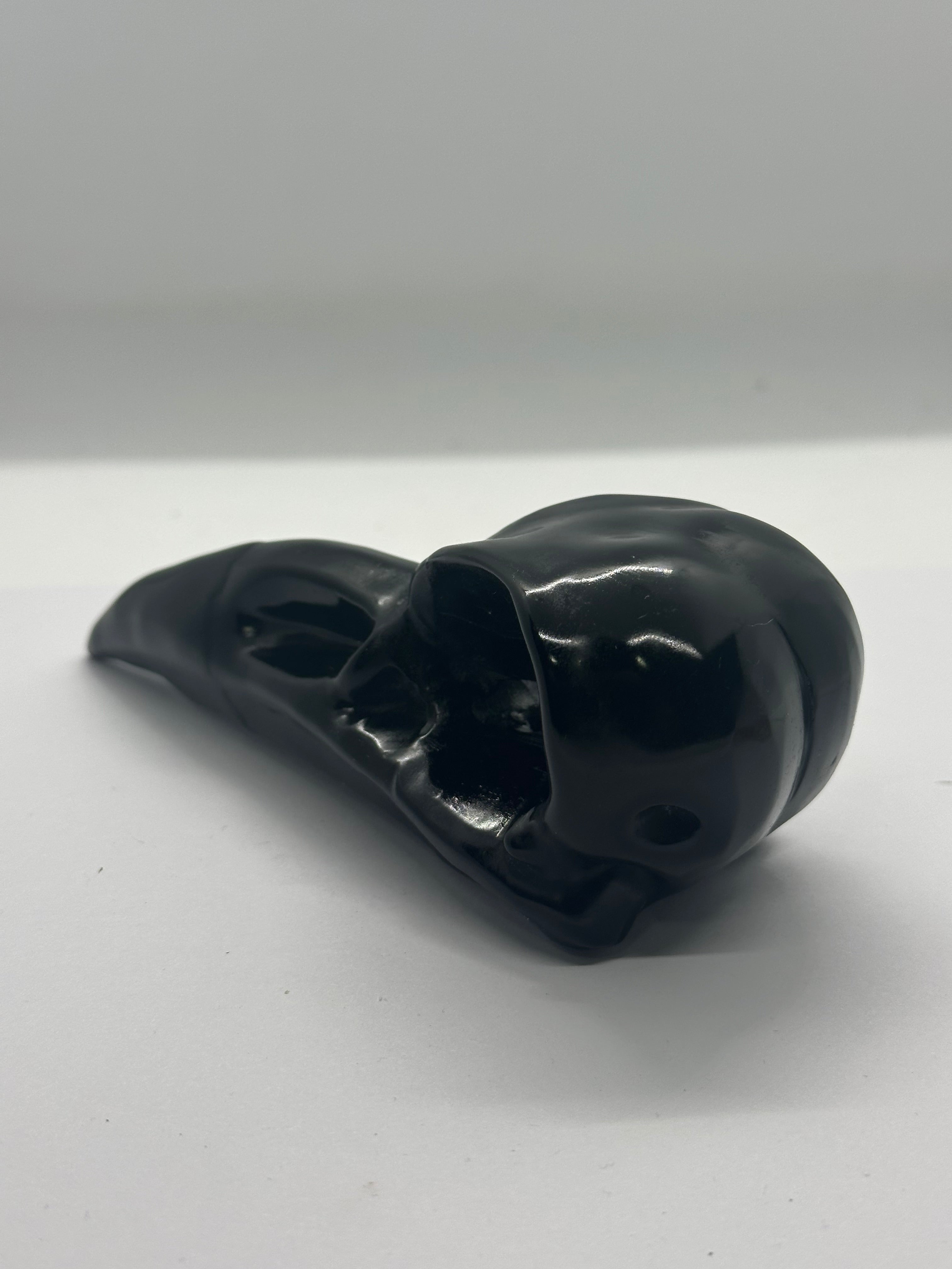 Black Obsidian Raven Skull – 302g