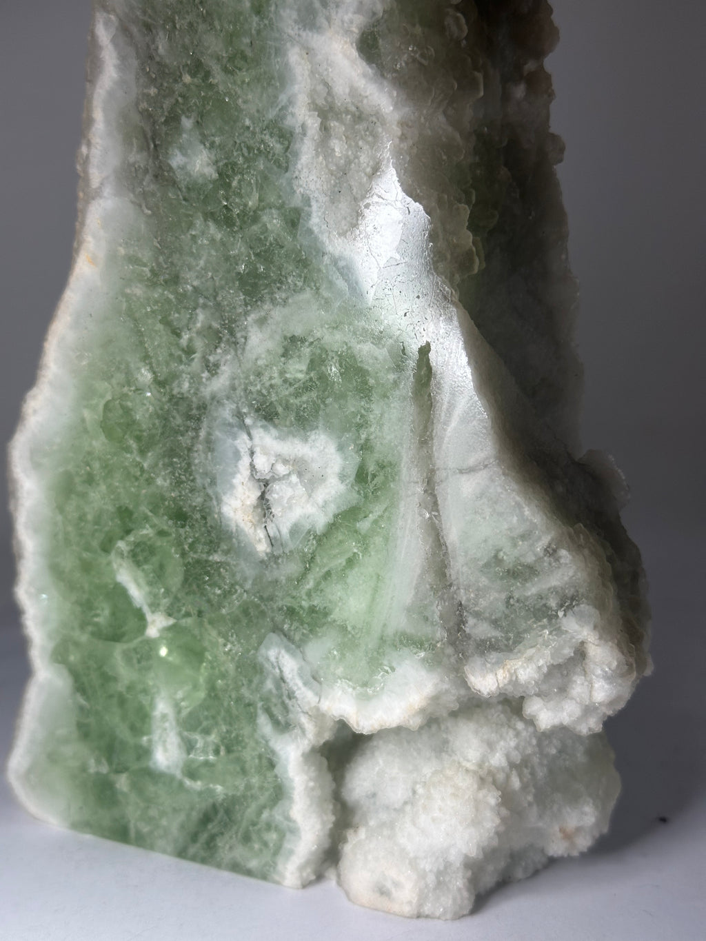 Fluorite Tower with Raw Edges & Druzy – 1.69kg