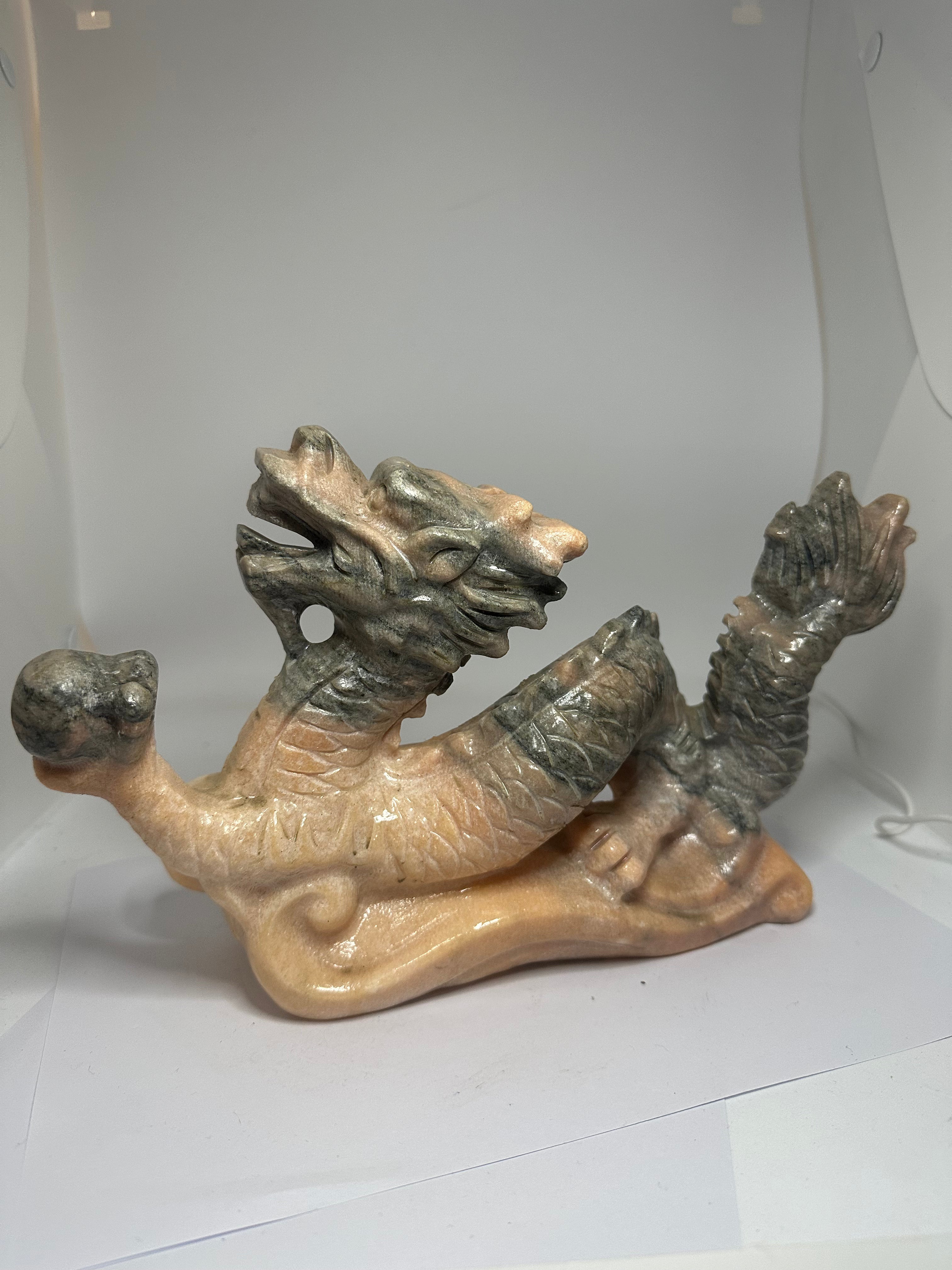 Sunstone Dragon Carving – 3.2kg