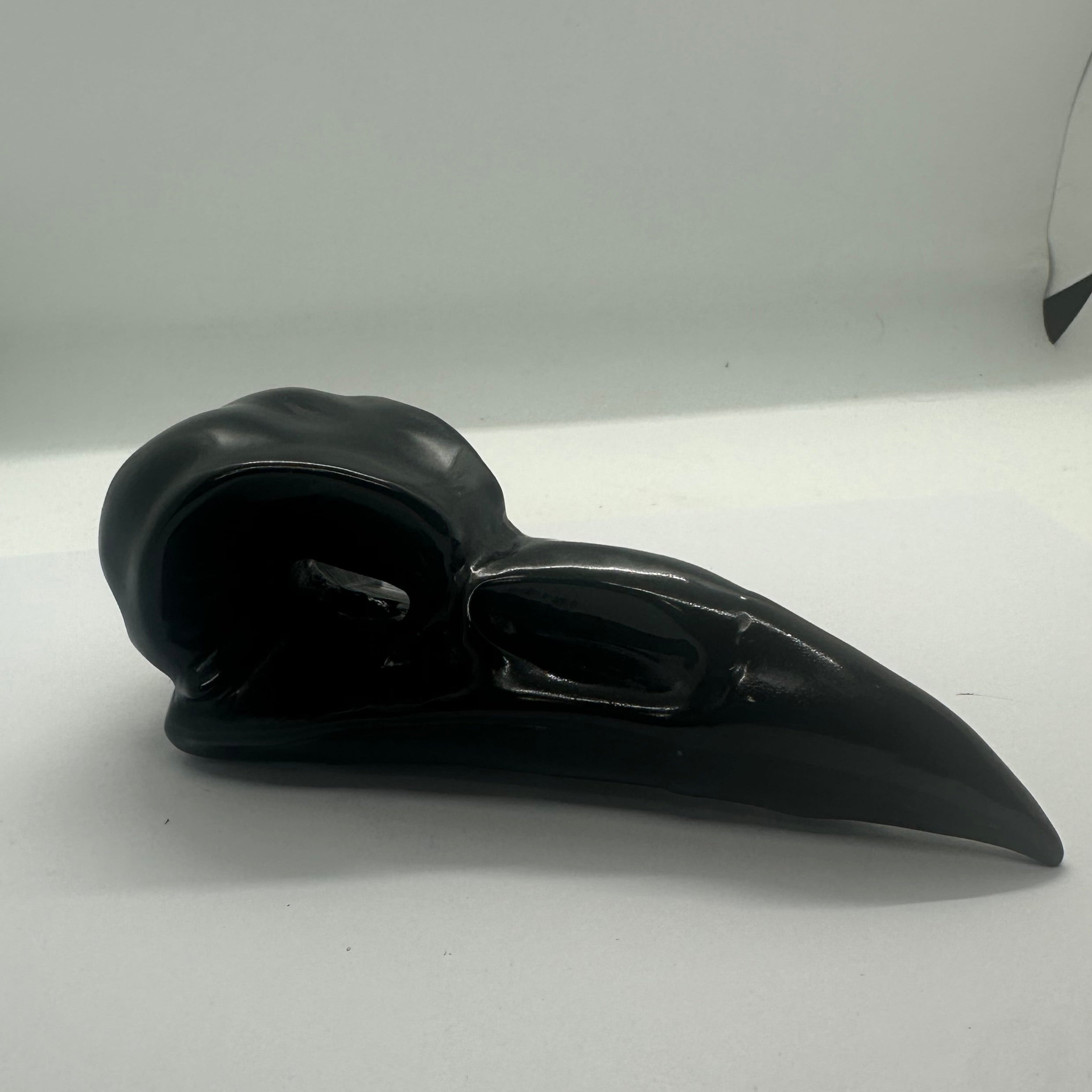 Black Obsidian Raven Skull – 302g