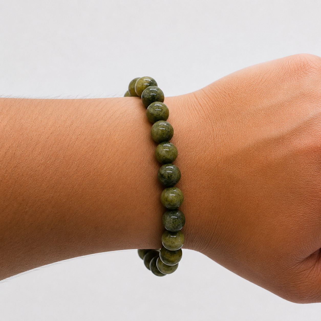 Green Jade Bracelet – 10mm