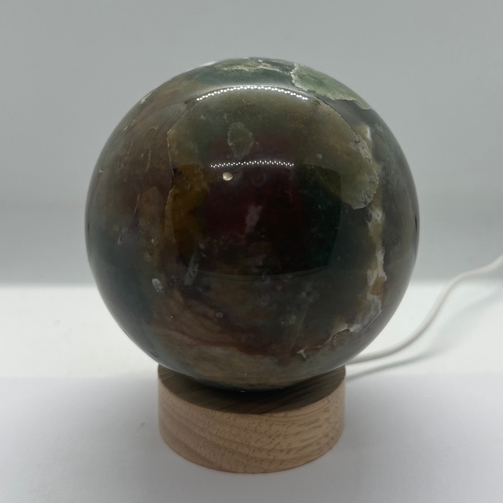 Ocean Jasper Sphere – 98mm / 1.3kg