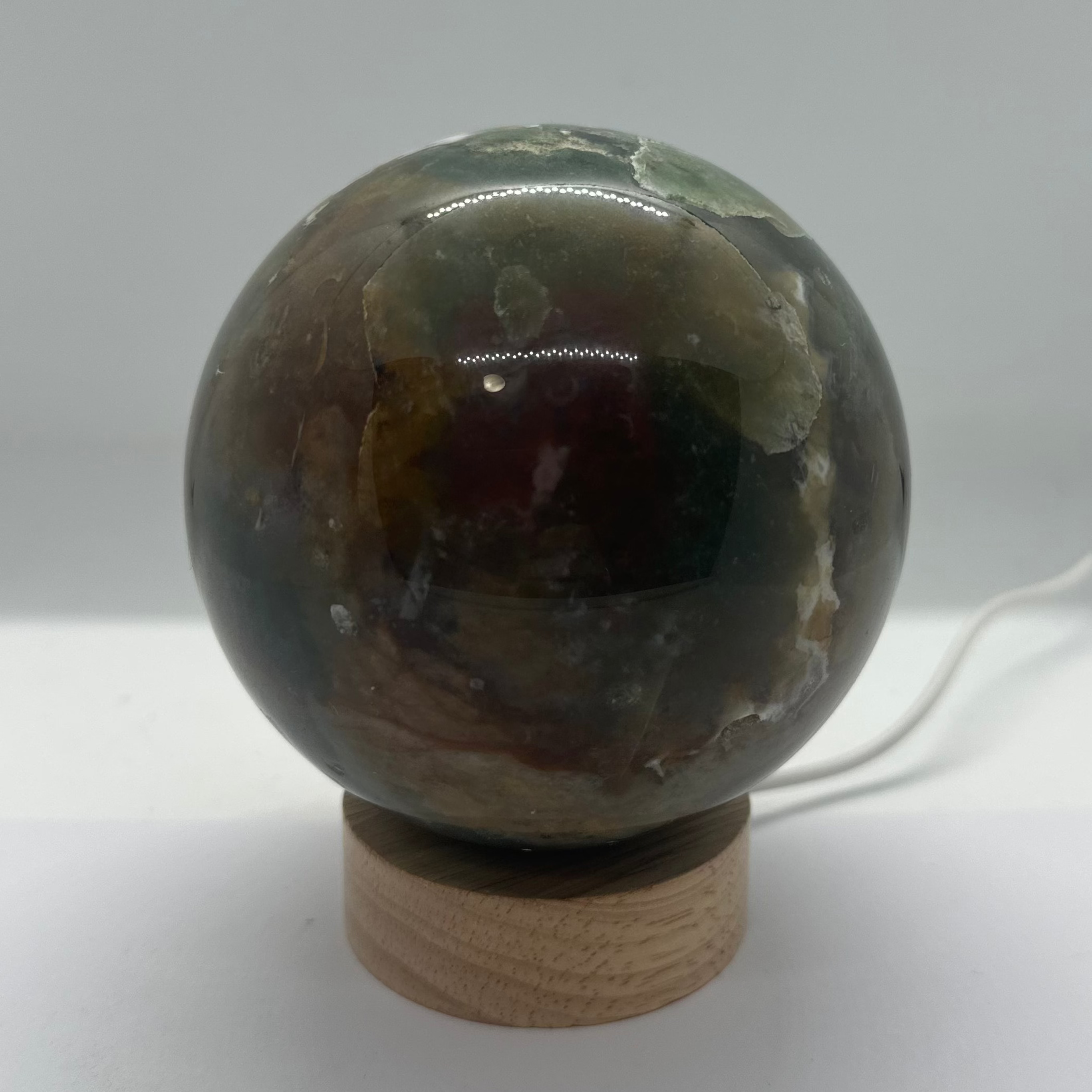 Ocean Jasper Sphere – 98mm / 1.3kg
