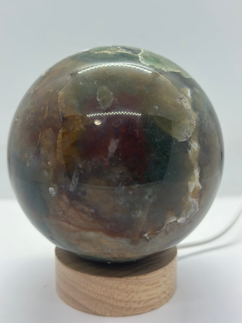 Ocean Jasper Sphere – 98mm / 1.3kg
