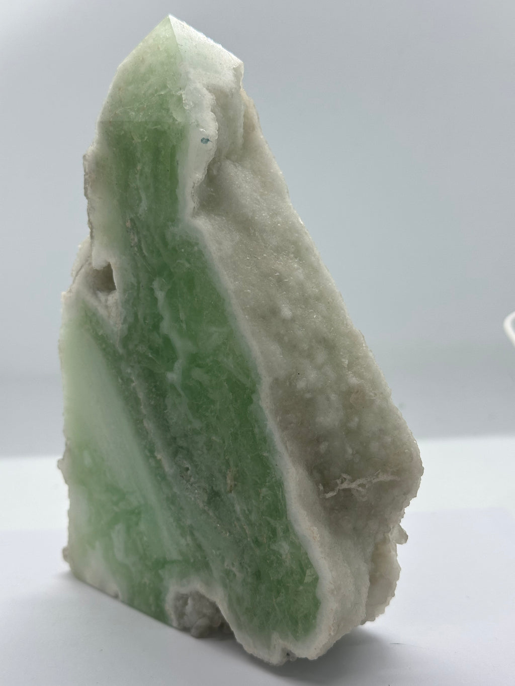 Fluorite Tower with Raw Edges and Druzy