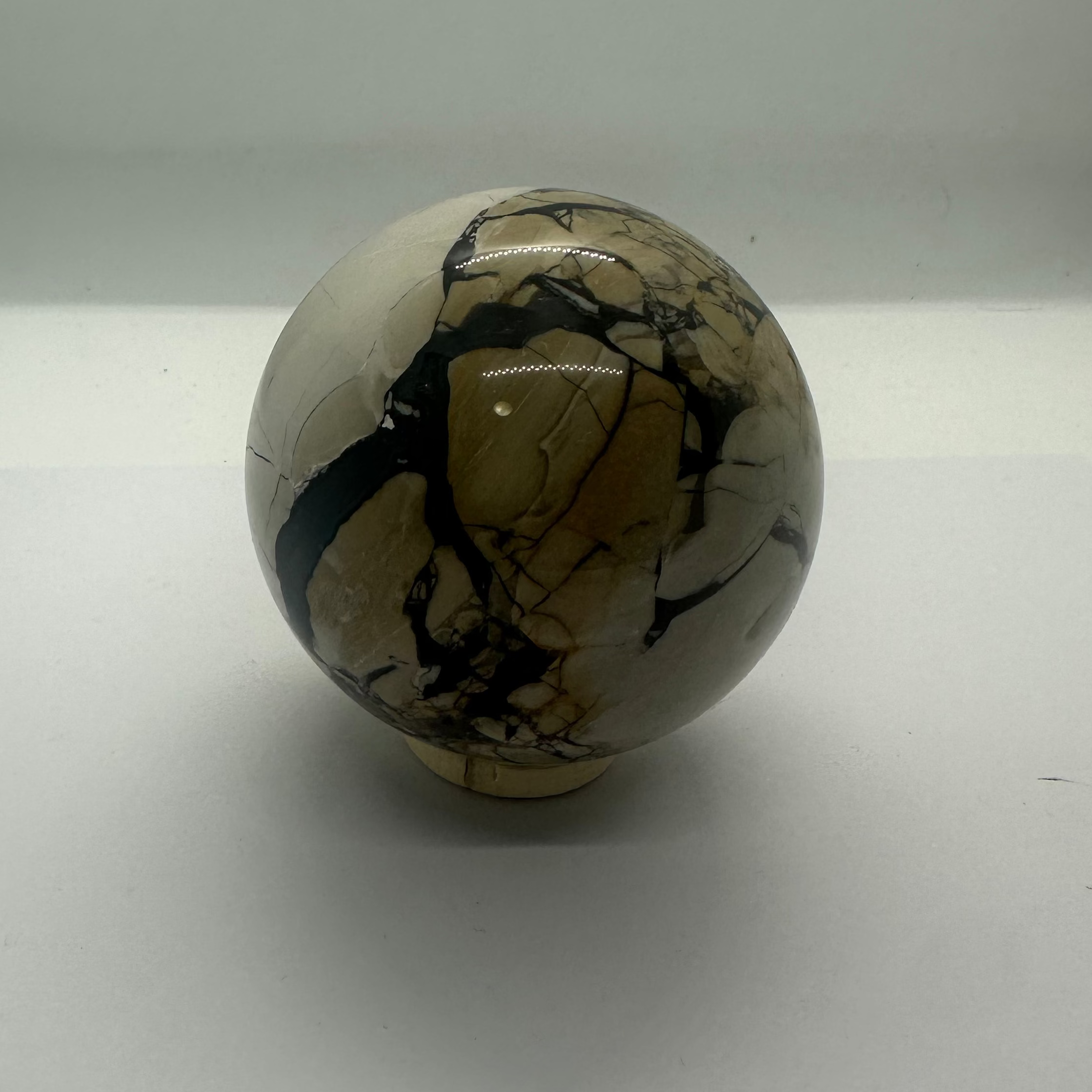 Volcanic Agate Sphere – 70mm / 449g