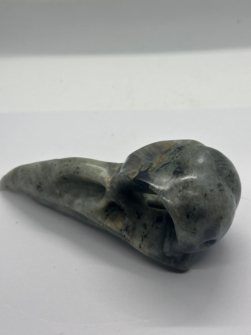 Labradorite Raven Skull – 336g