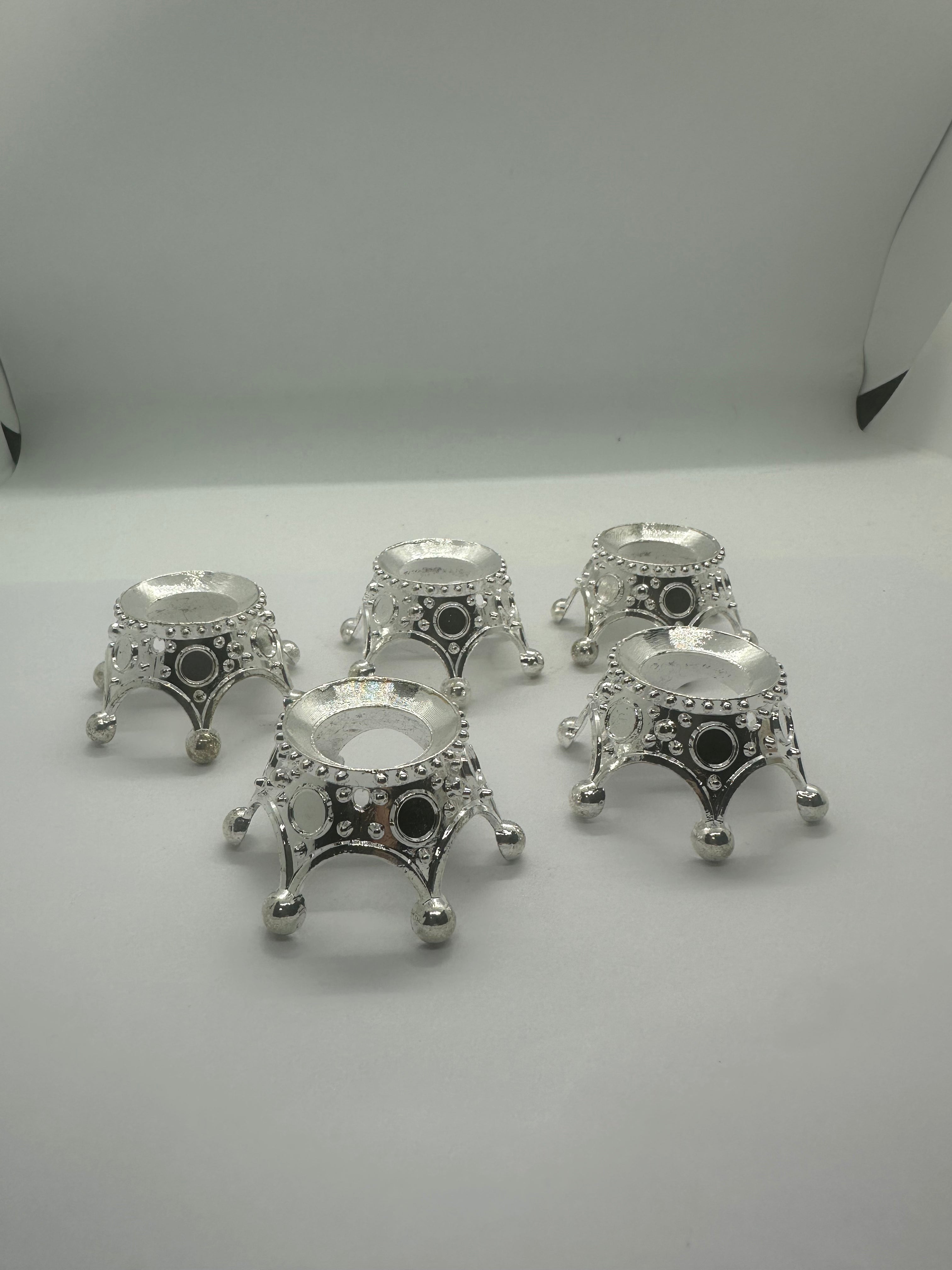 Silver metal sphere holder 20g