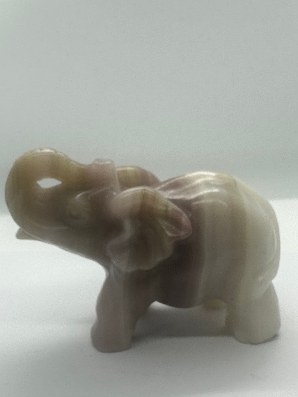 Agate Elephant Carving