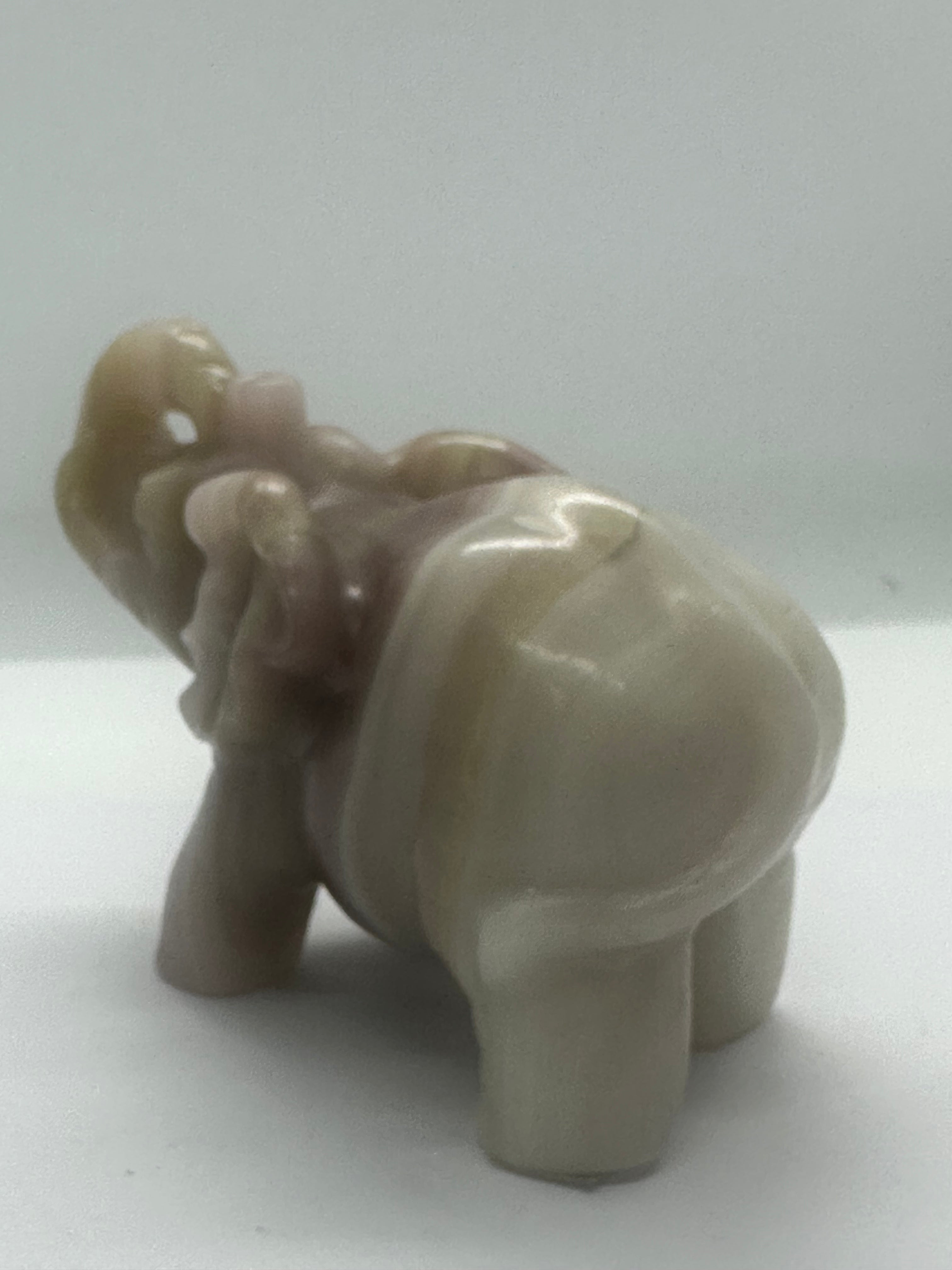 Agate Elephant Carving