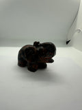 Red Que Sera Elephant Carving