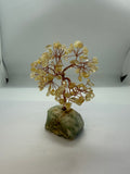 Citrine Crystal Chip Tree on Fluorite Base – 213g