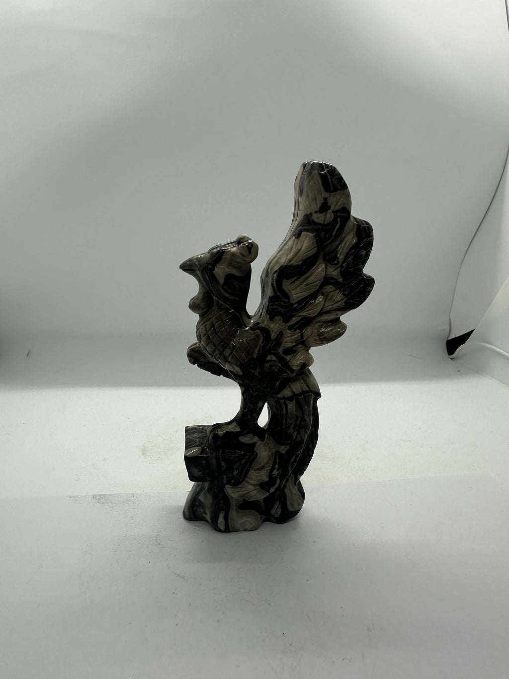 Picasso Jasper Phoenix Carving – 330g