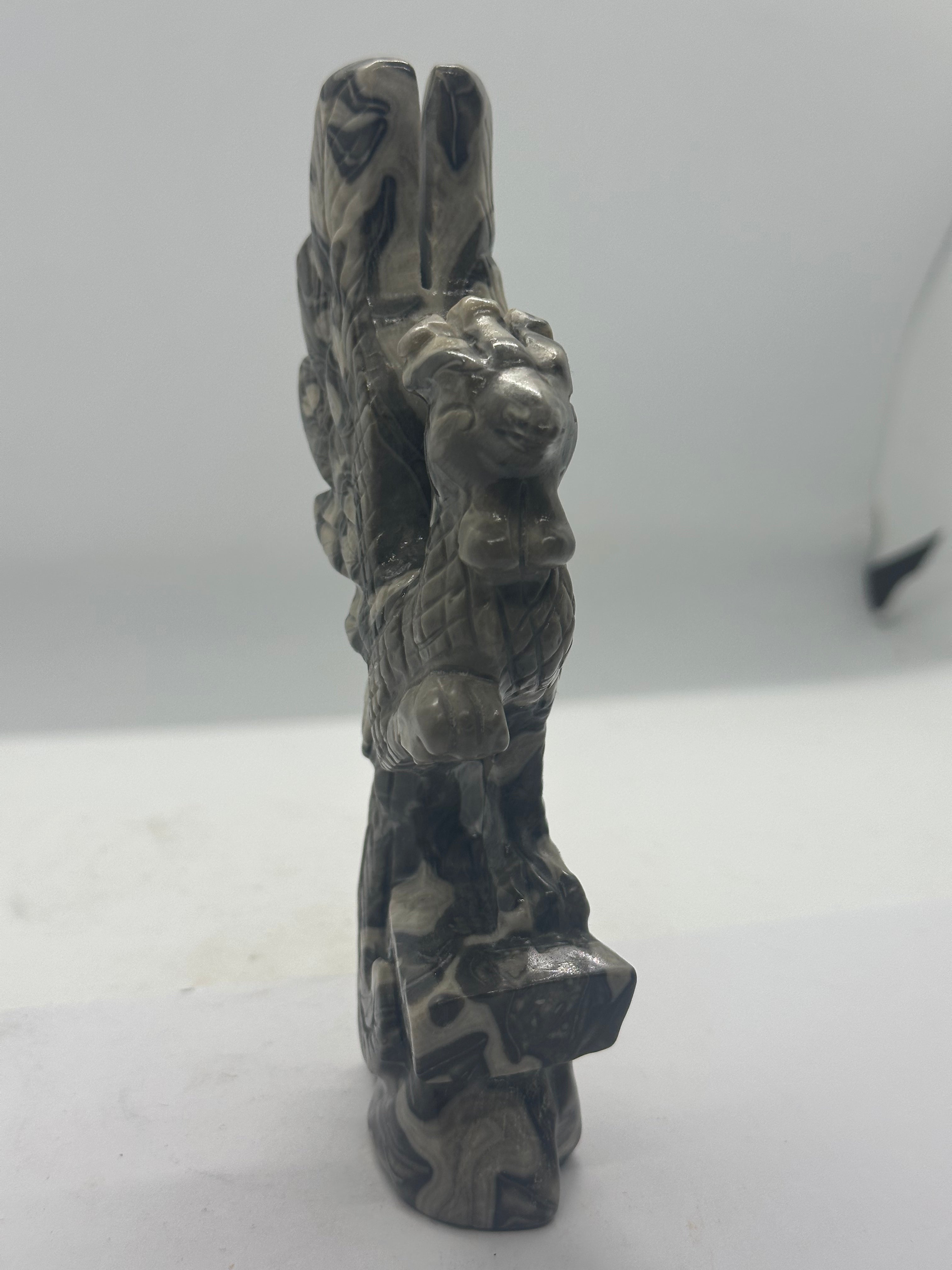 Picasso Jasper Phoenix Carving – 330g