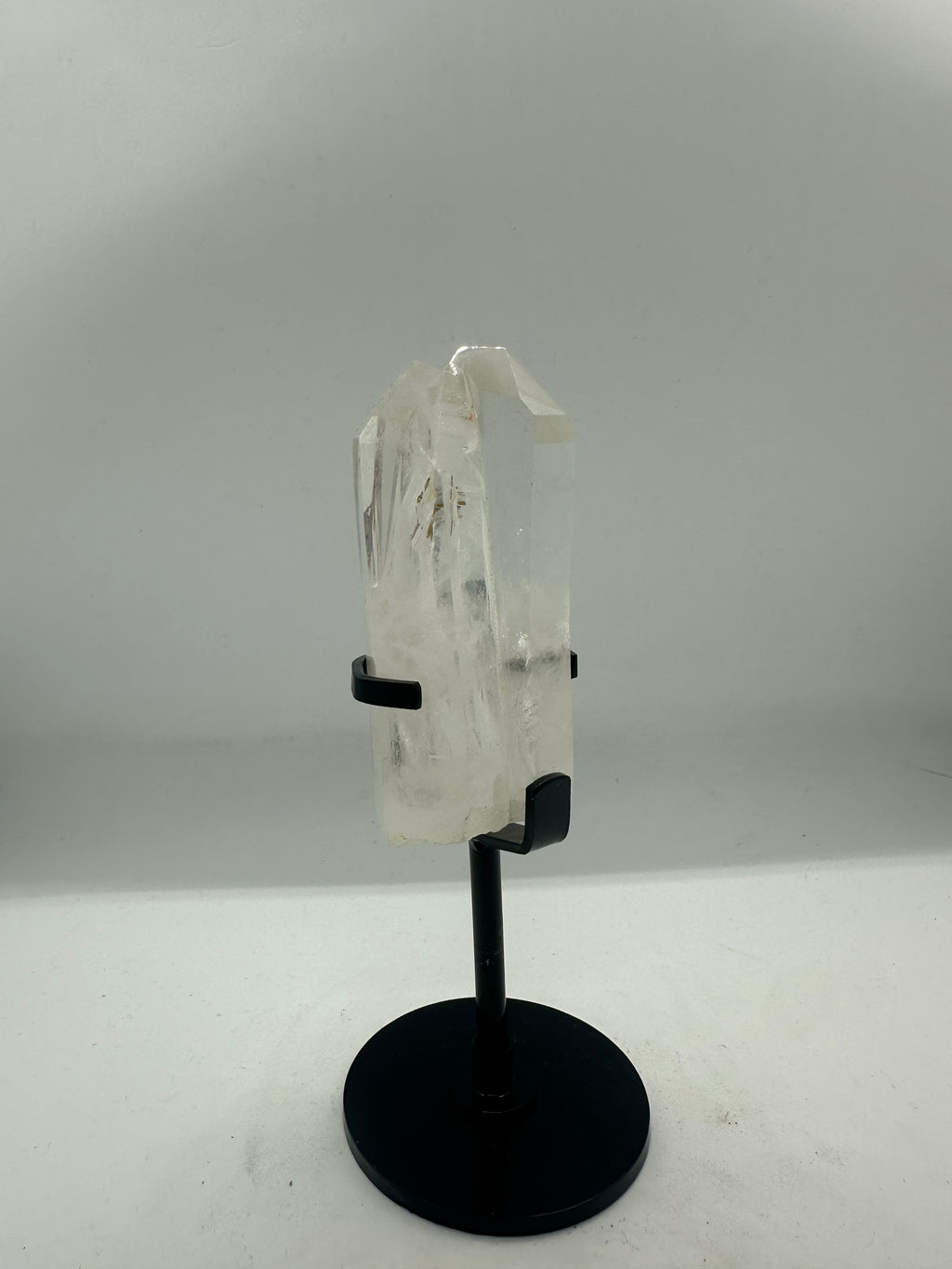Clear Quartz Double Tower on Custom Stand