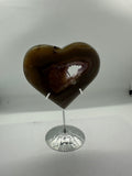 Amethyst Agate Druzy Heart
