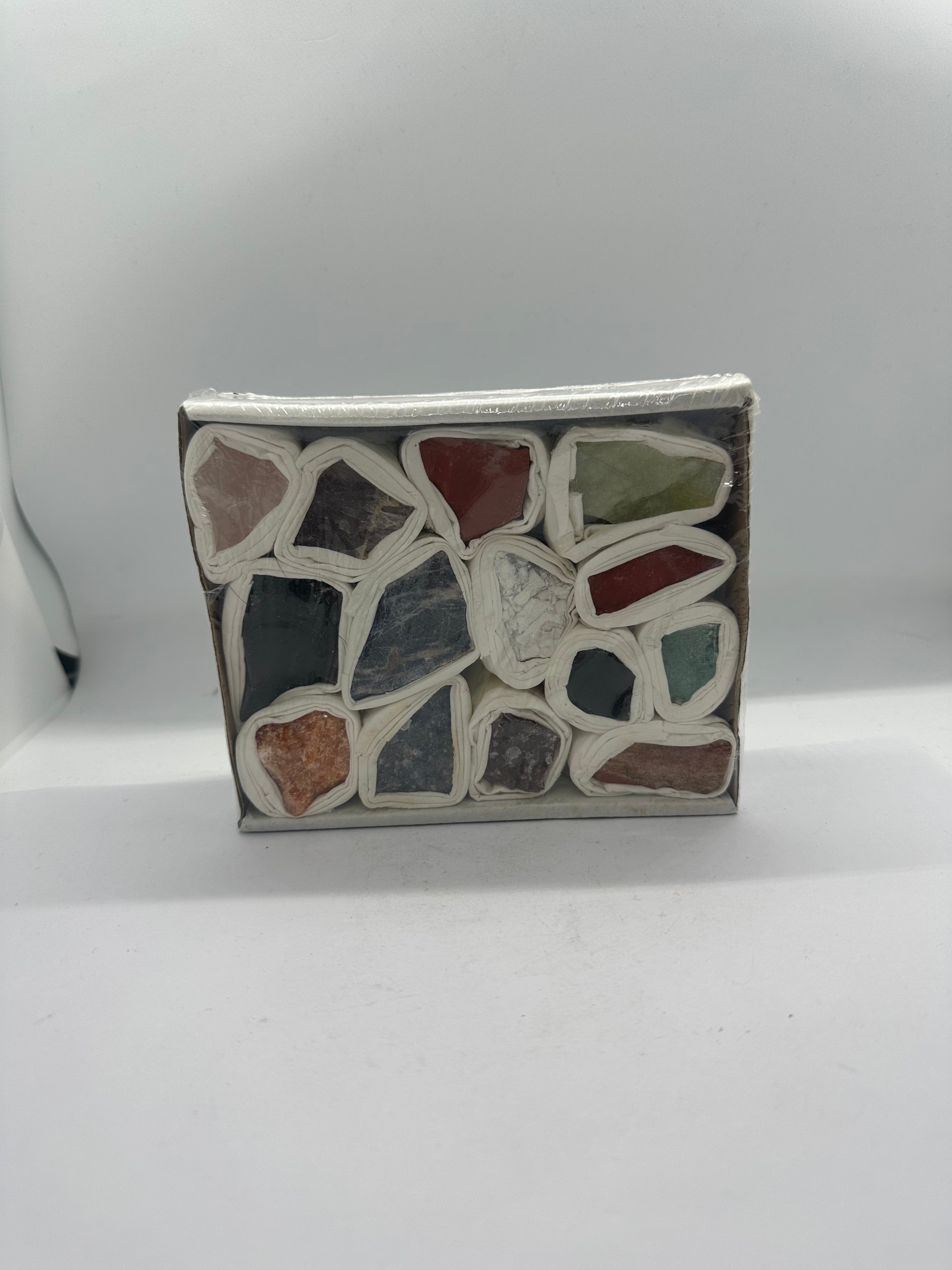 Mixed Raw Stone Collection in Display Box