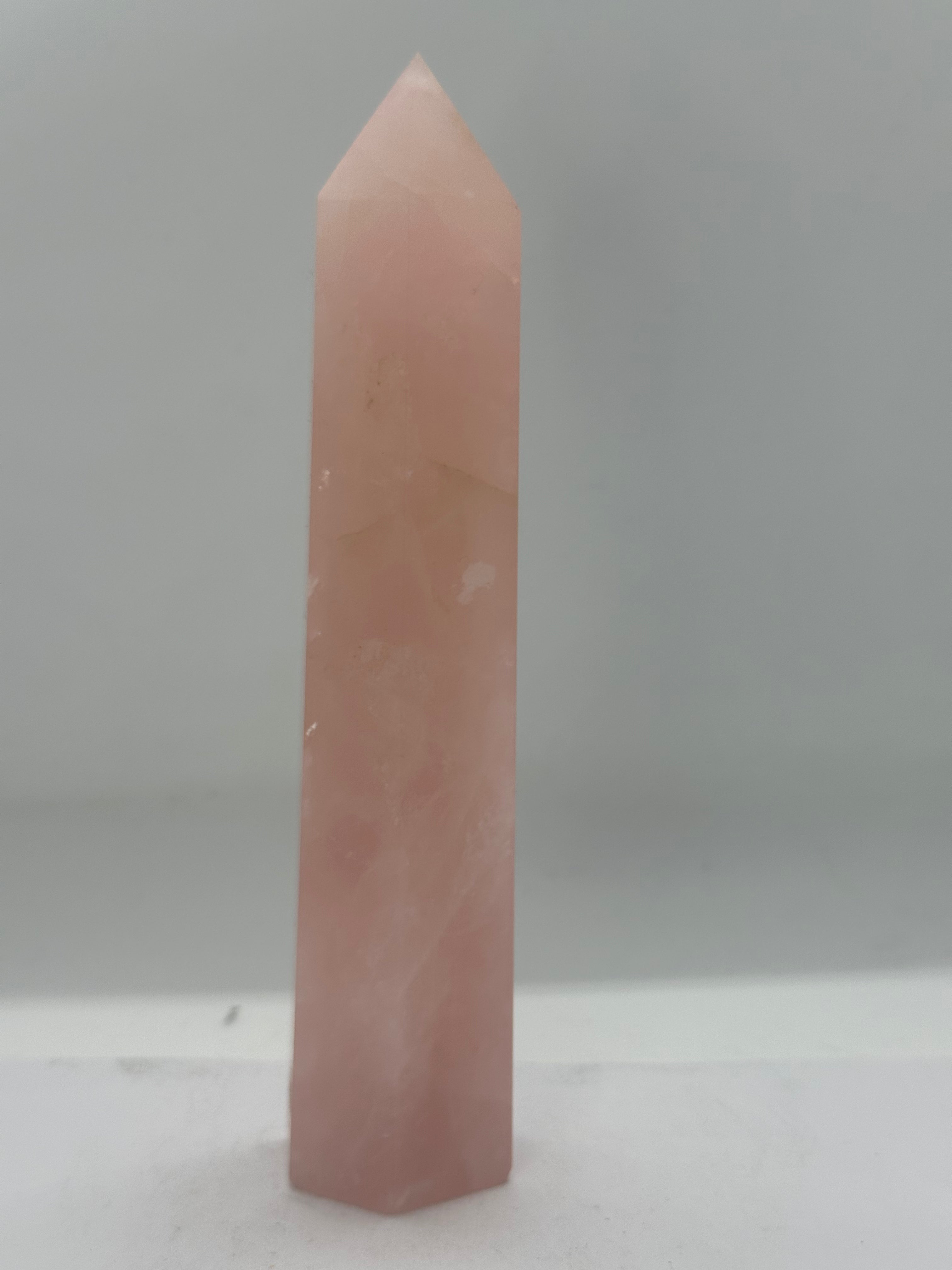 Rose quartz tower 338g