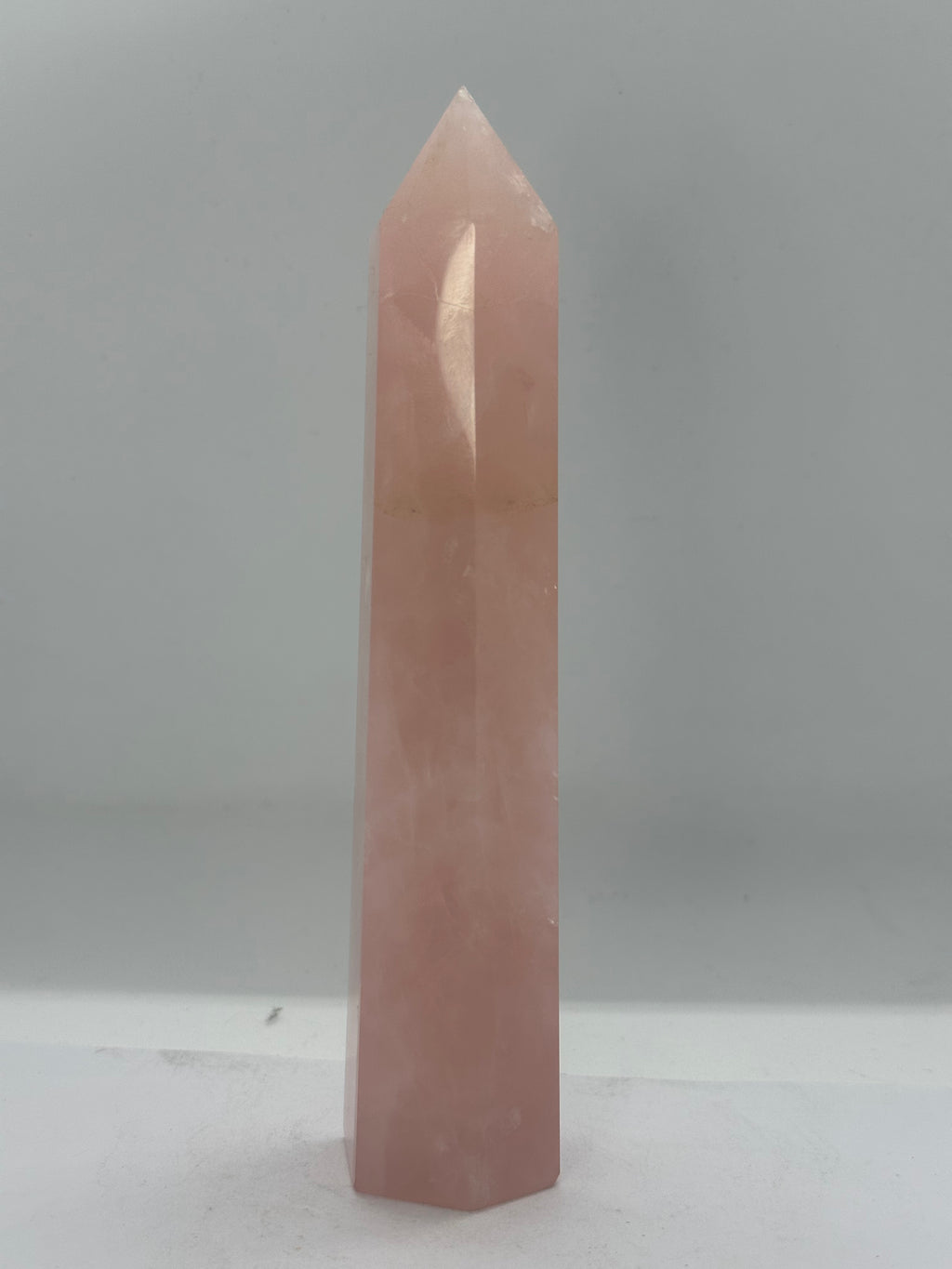 Rose quartz tower 338g