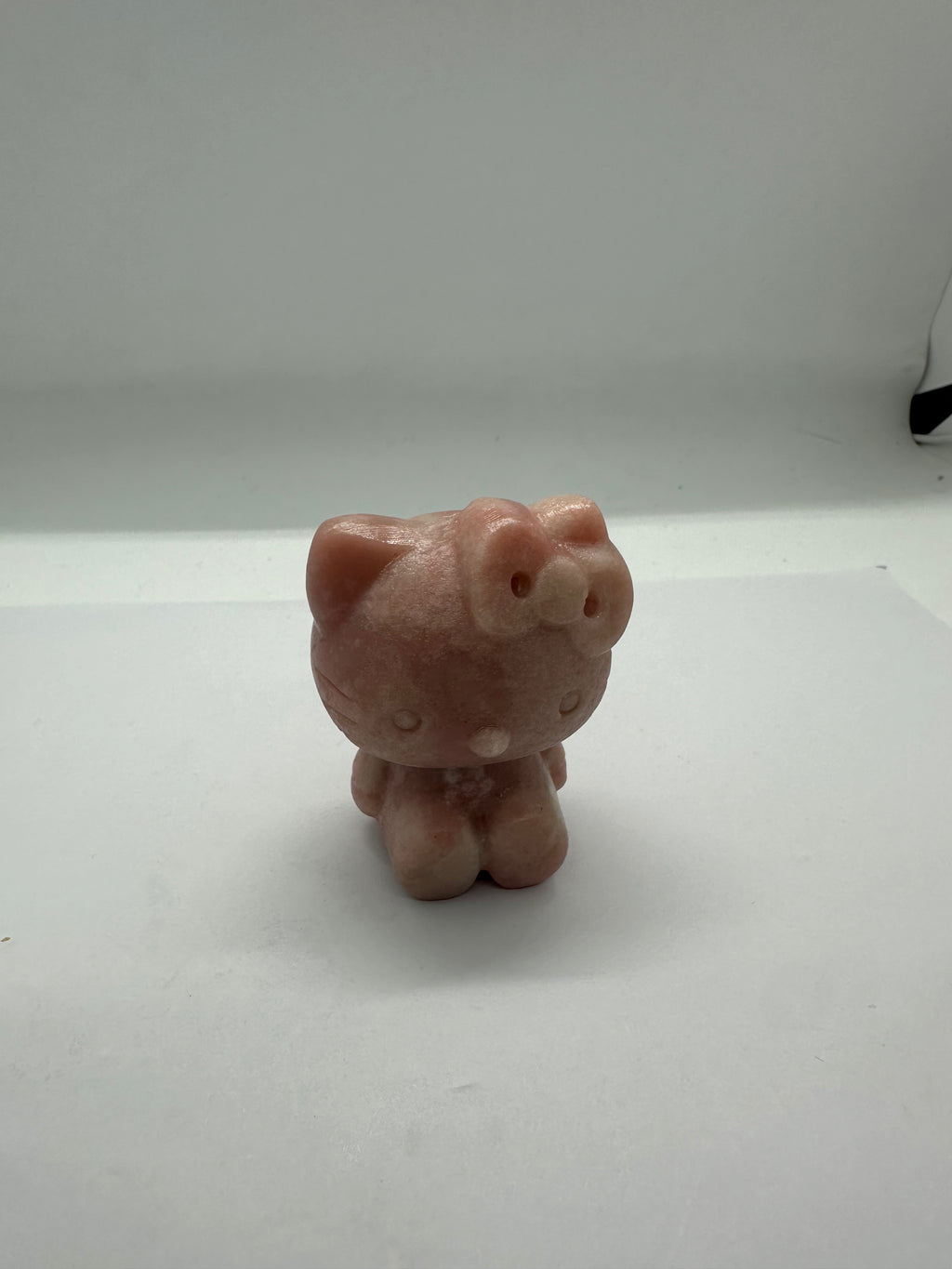 Pink Opal Kitty Carving