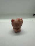 Pink Opal Kitty Carving
