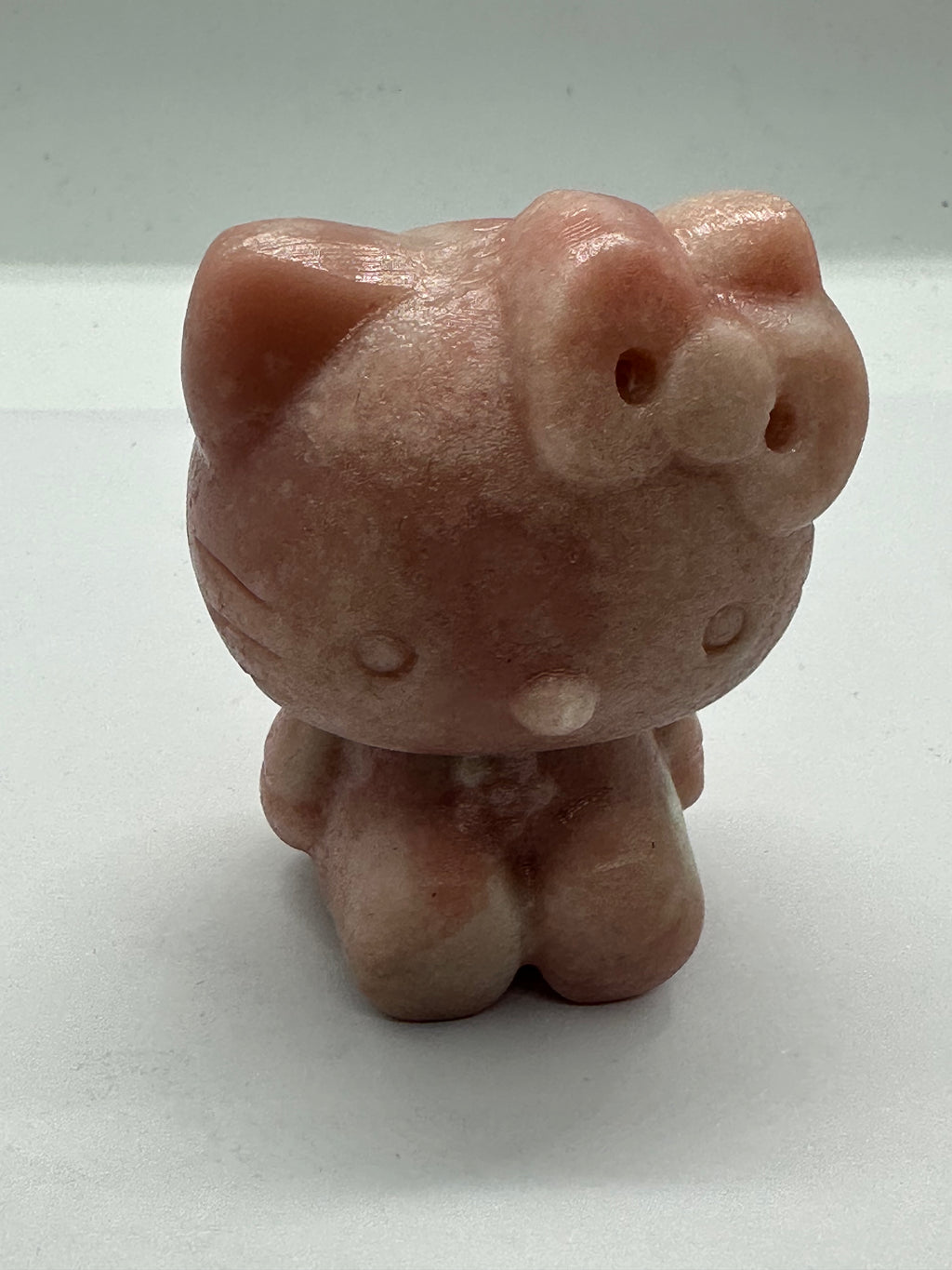 Pink Opal Kitty Carving