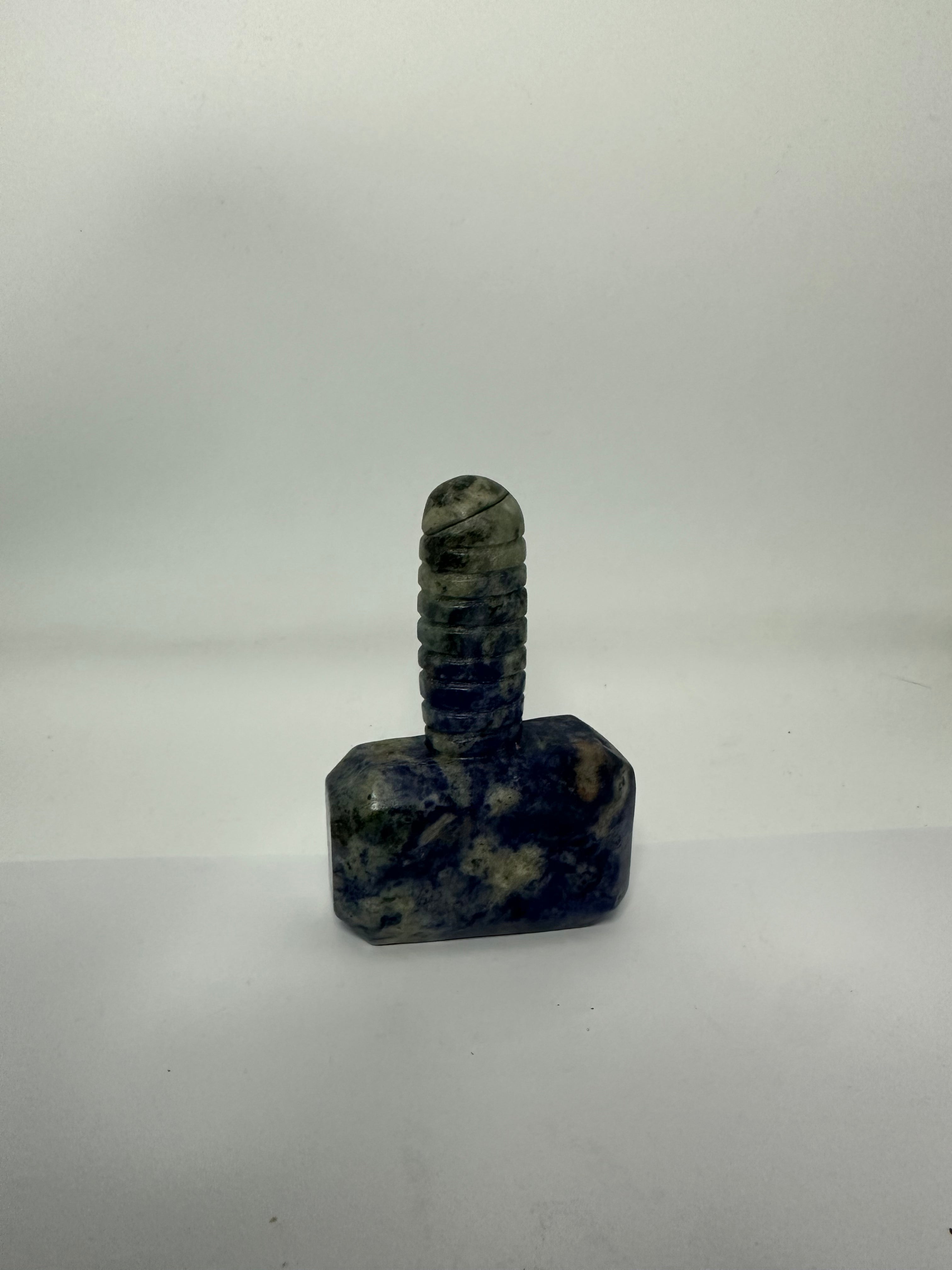 Sodalite Hammer Carving