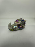 Aura Sphalerite Dragon Head with Druzy
