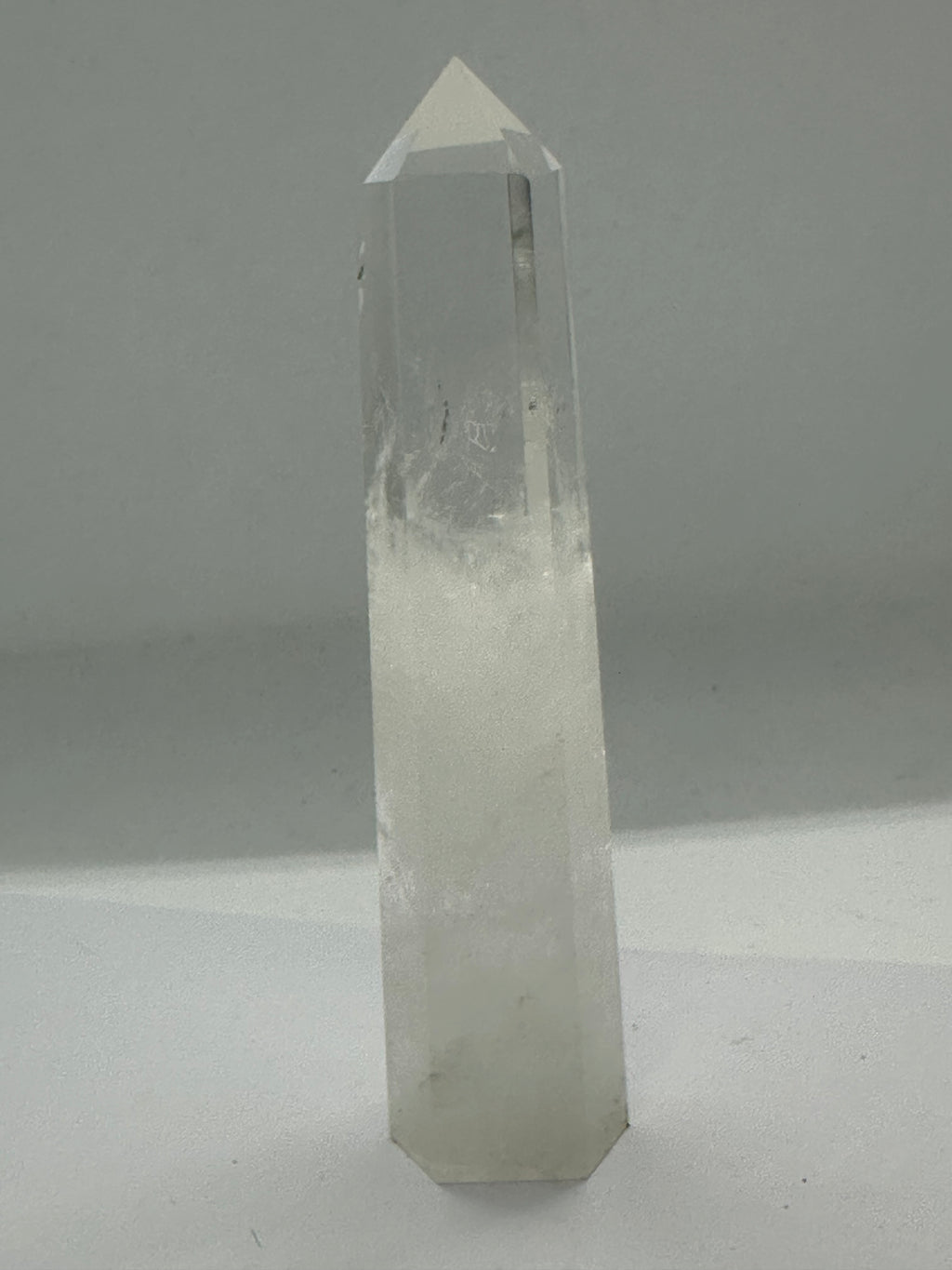 Clear quartz tower