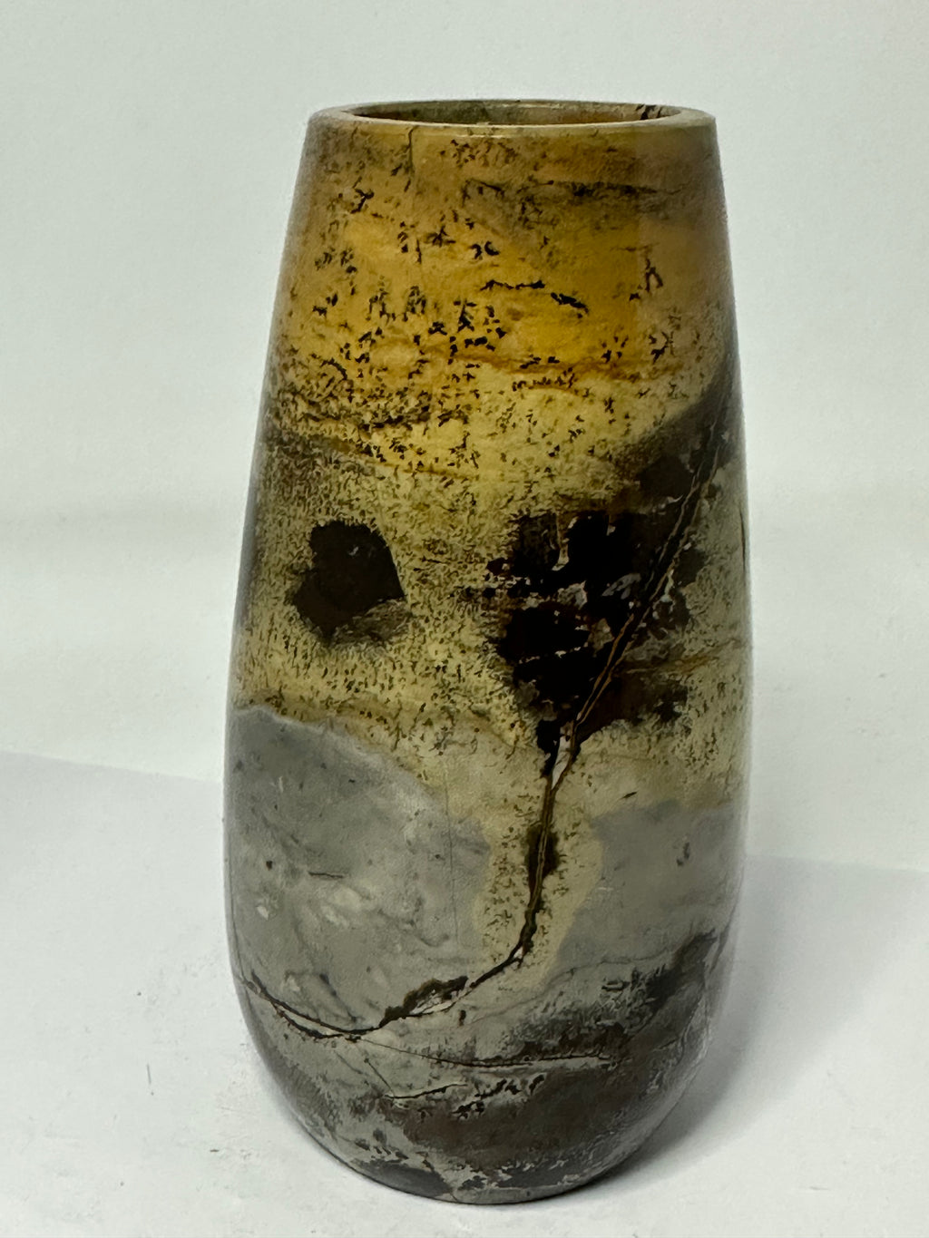 Picture stone vase