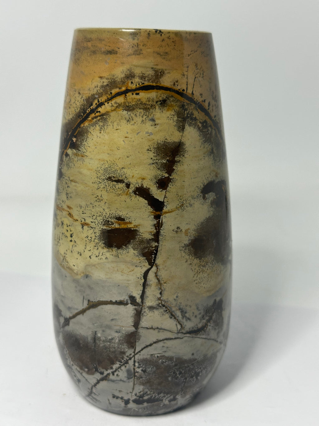 Picture stone vase