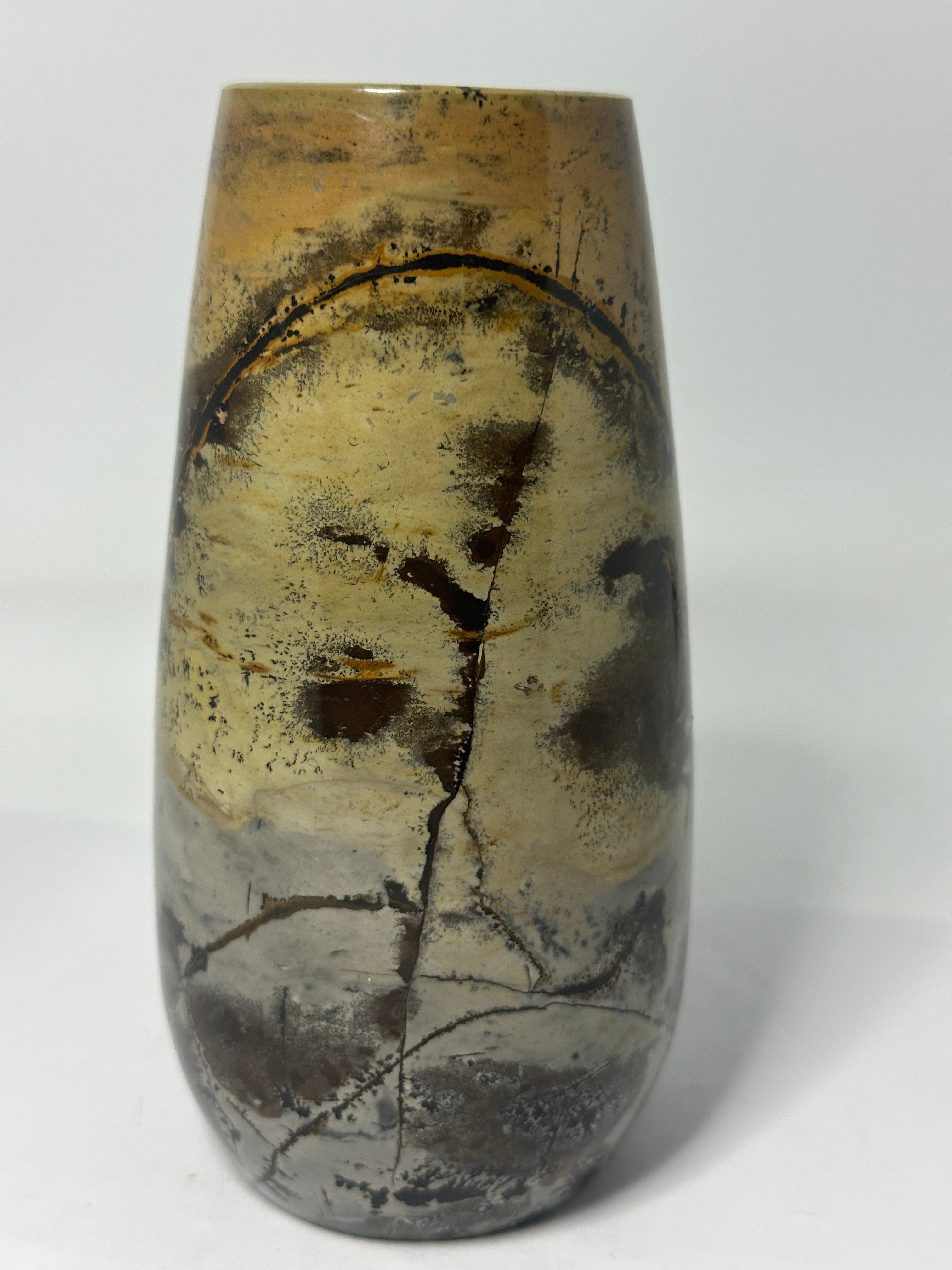 Picture stone vase