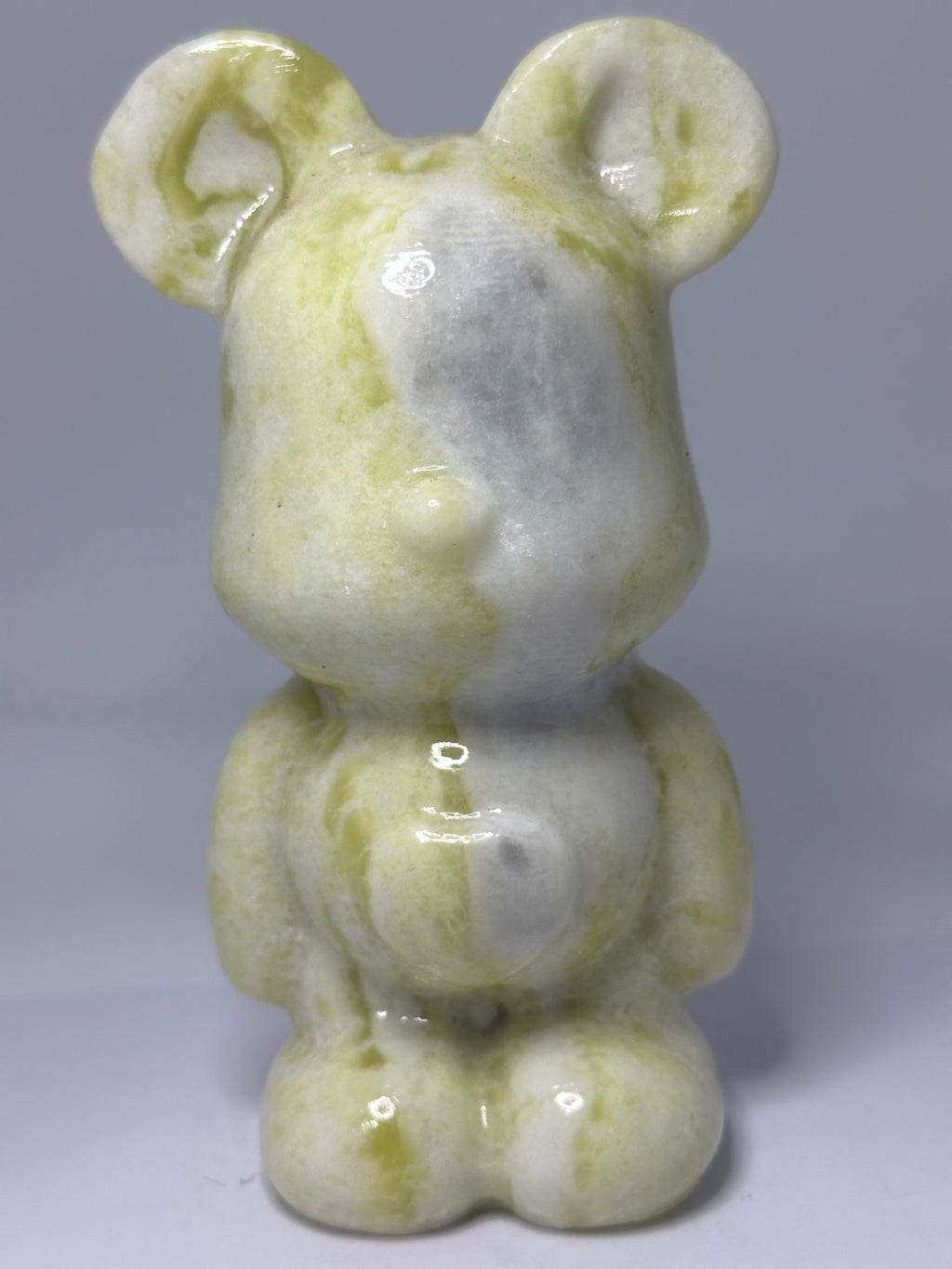 Lemon Jade Bear Carving