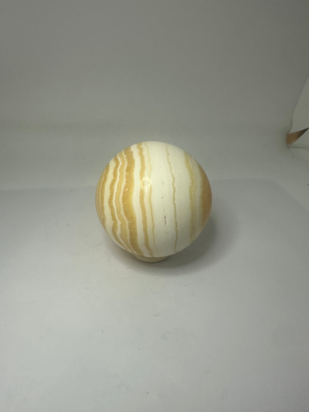Orange Calcite Sphere 453g – 70mm Diameter