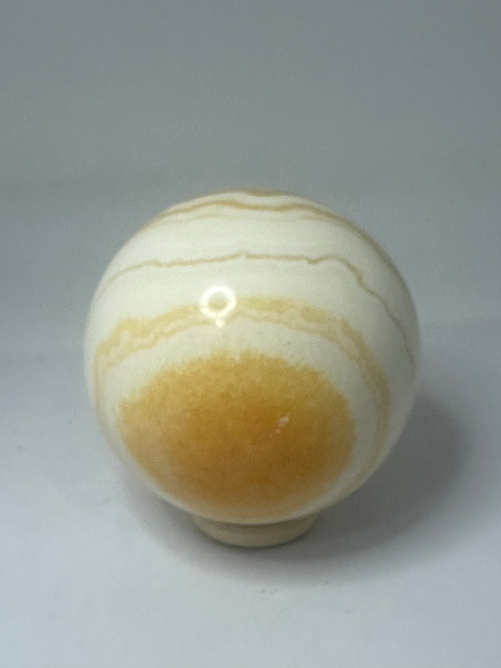 Orange Calcite Sphere 453g – 70mm Diameter