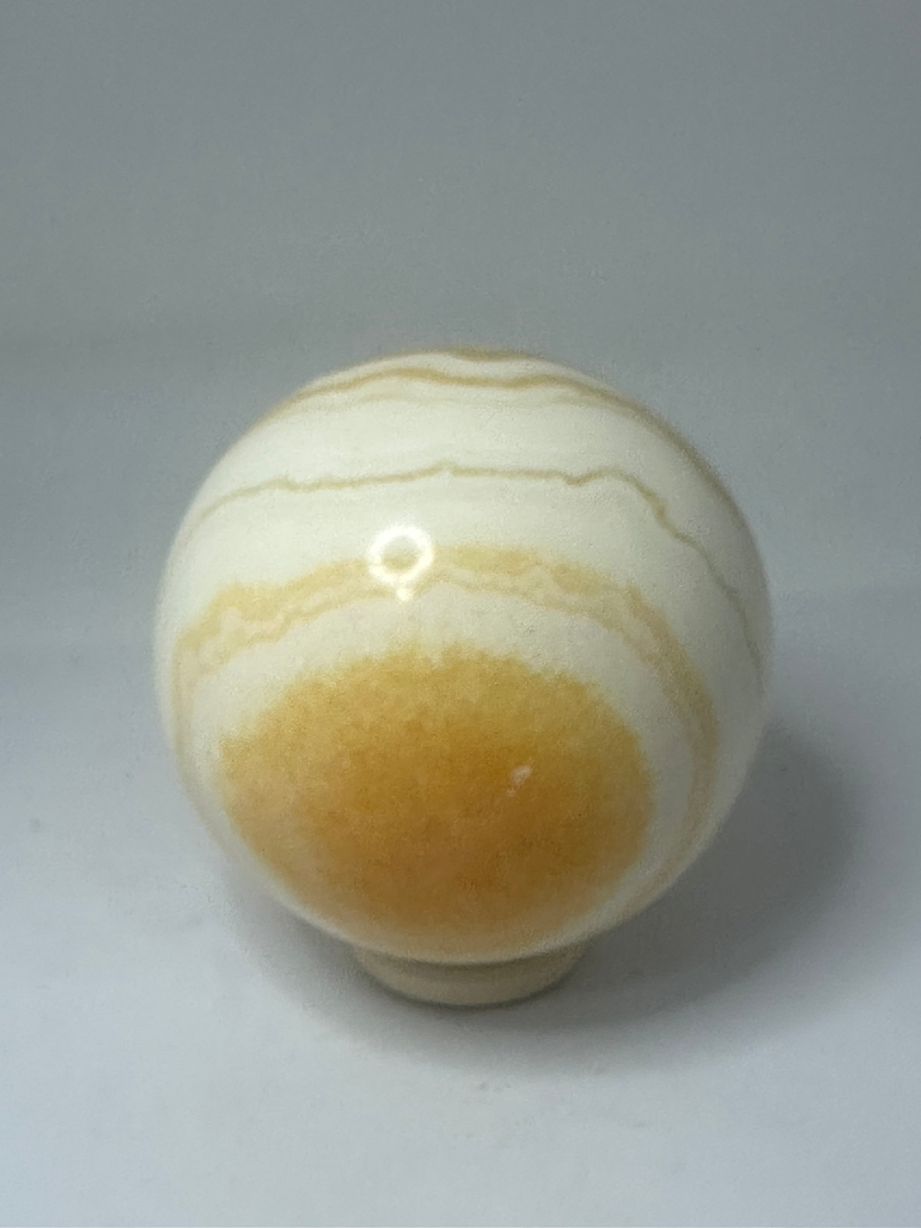 Orange Calcite Sphere 453g – 70mm Diameter