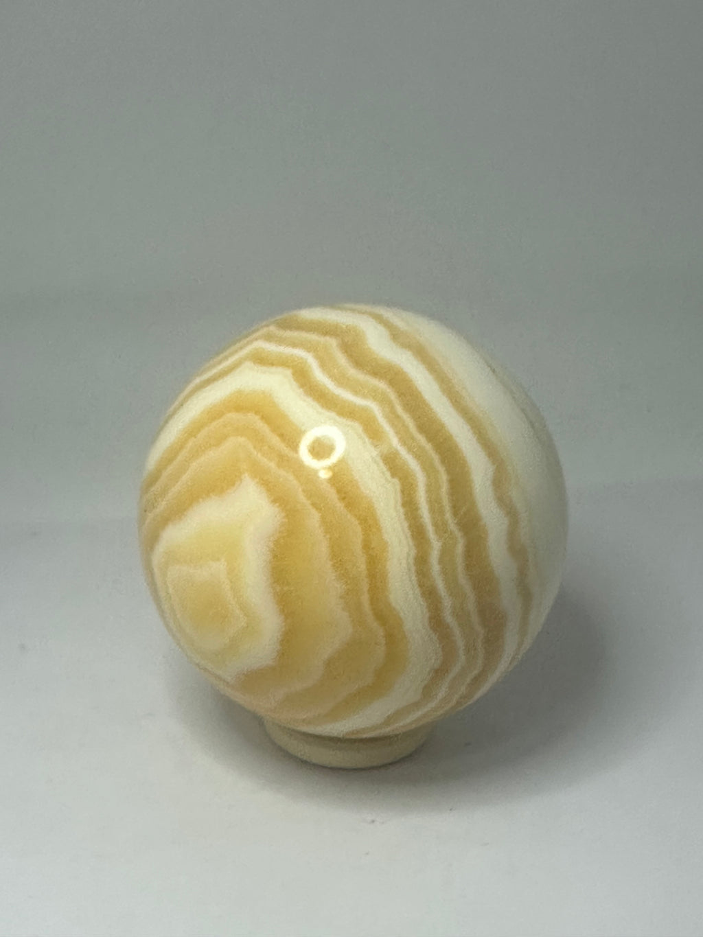 Orange Calcite Sphere 453g – 70mm Diameter