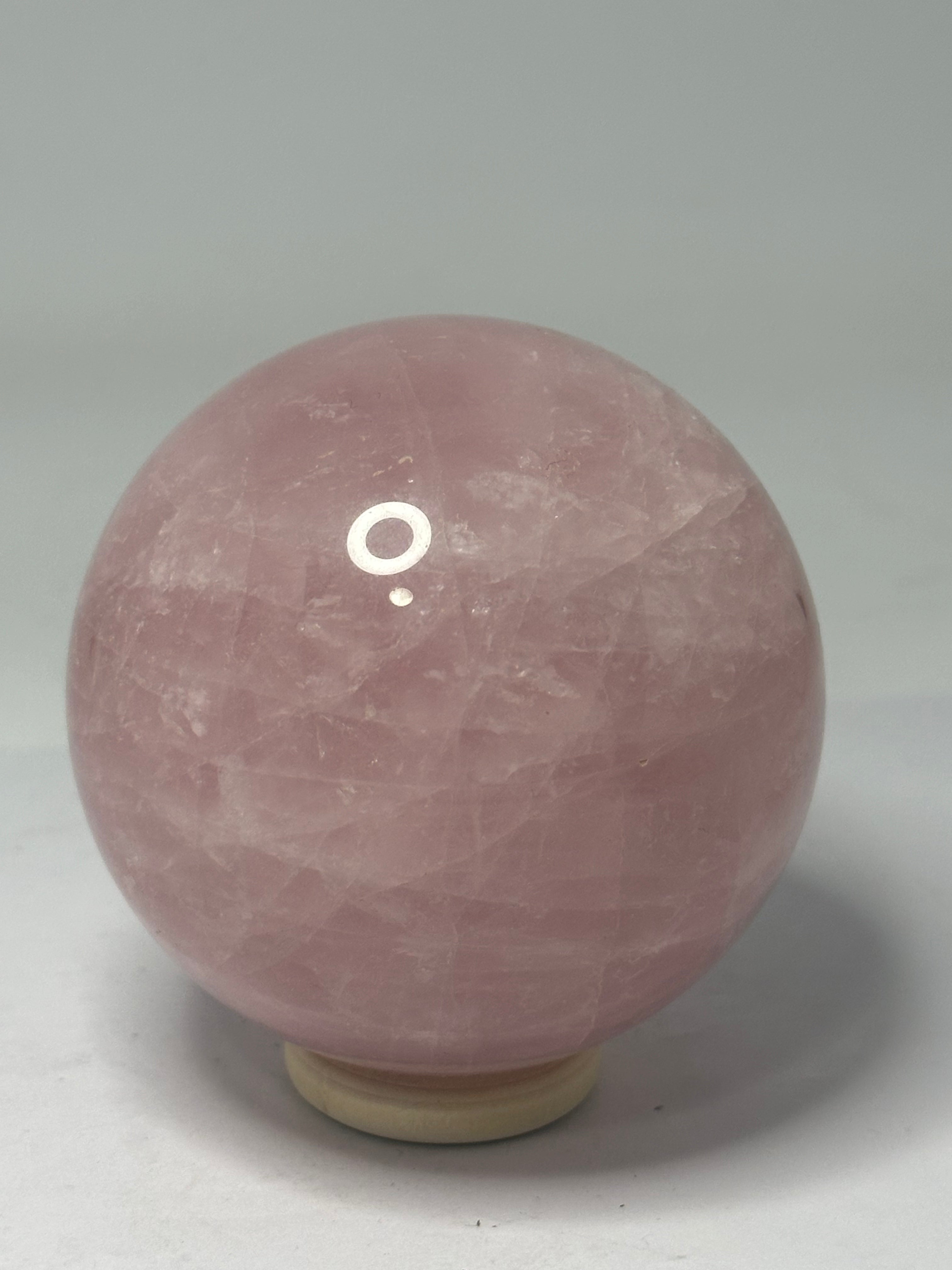 Rose quartz sphere