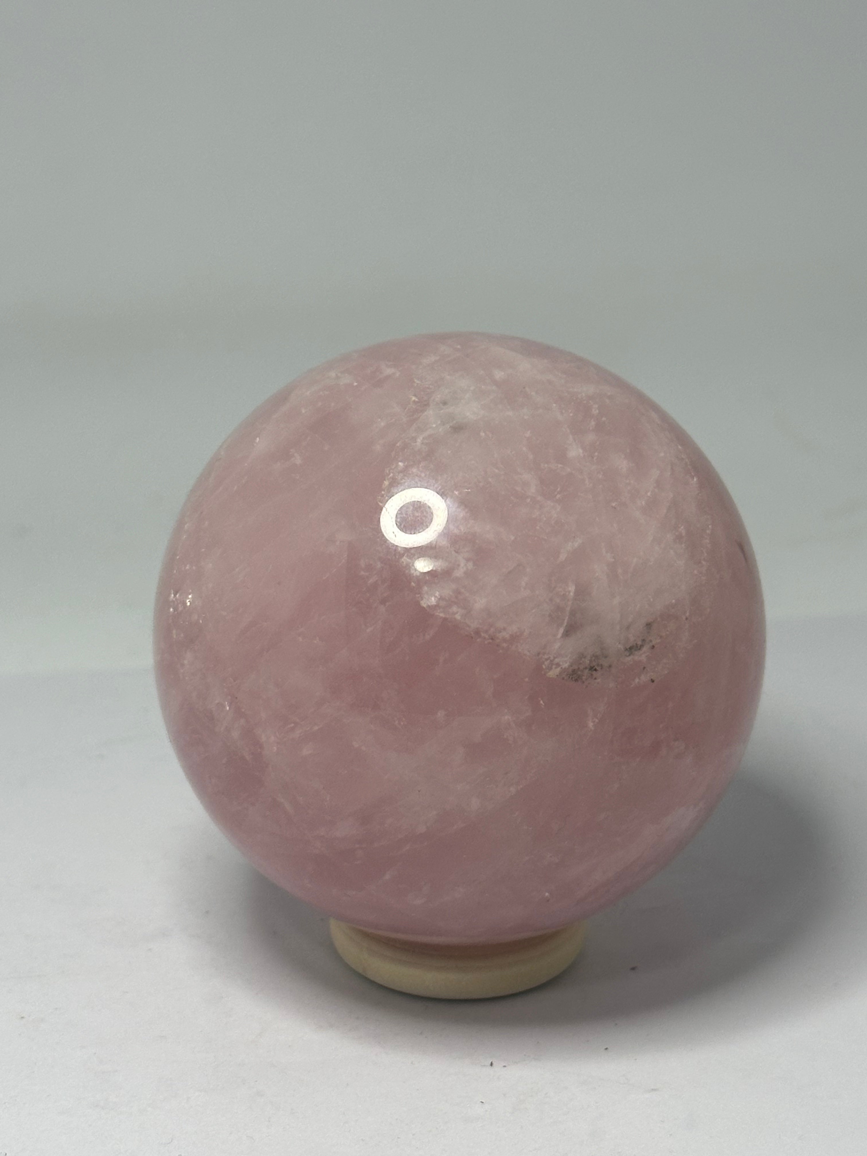 Rose quartz sphere
