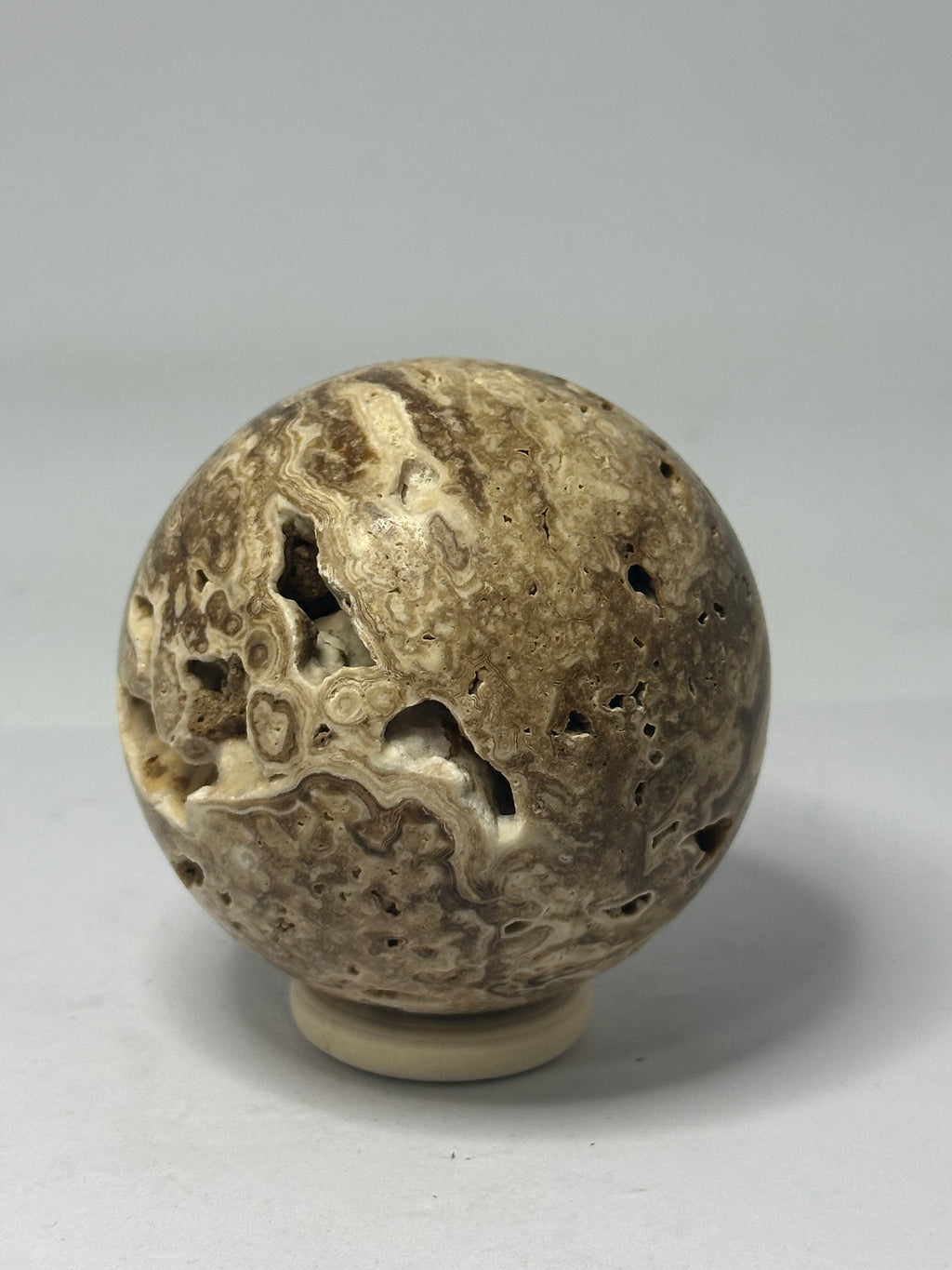 Amber Calcite Sphere 278g – 62mm Diameter
