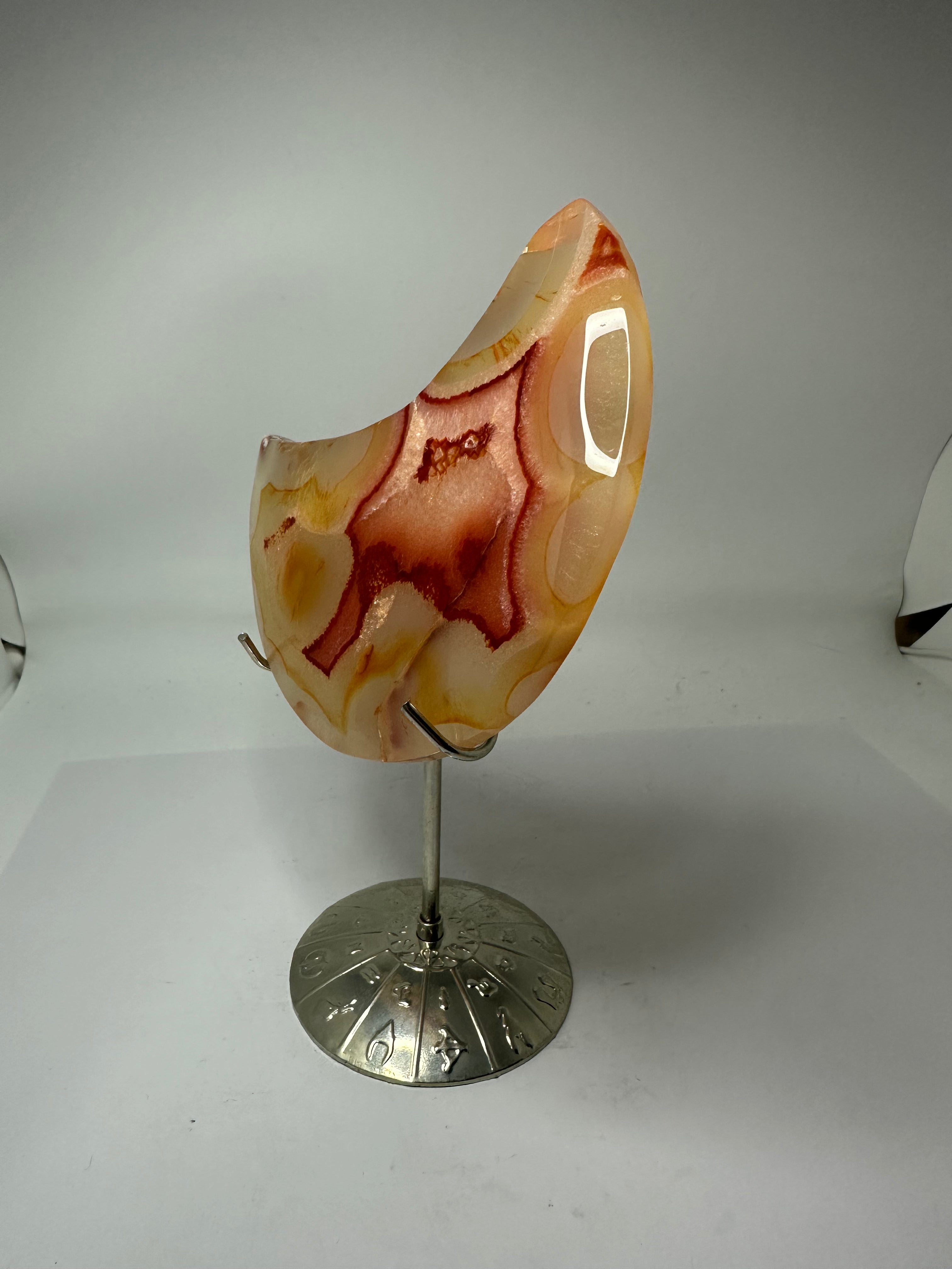 Carnelian Moon on Stand